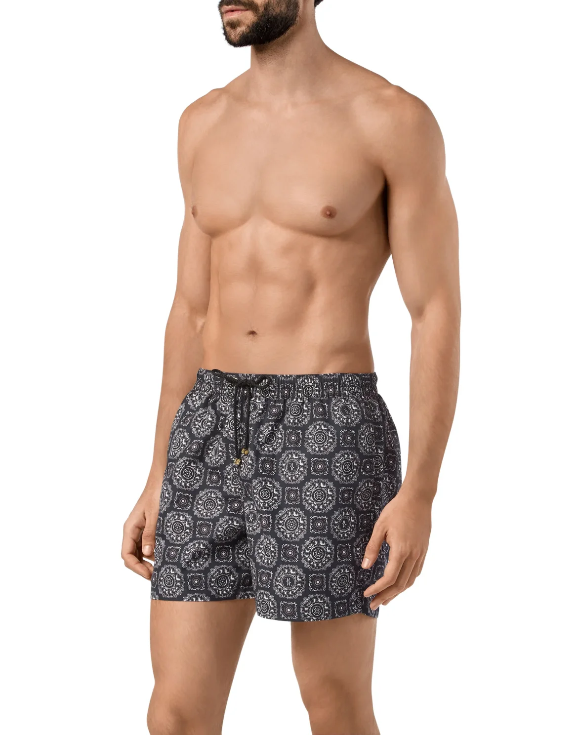 Beachwear Short Trousers Paisley, цвет: Черный