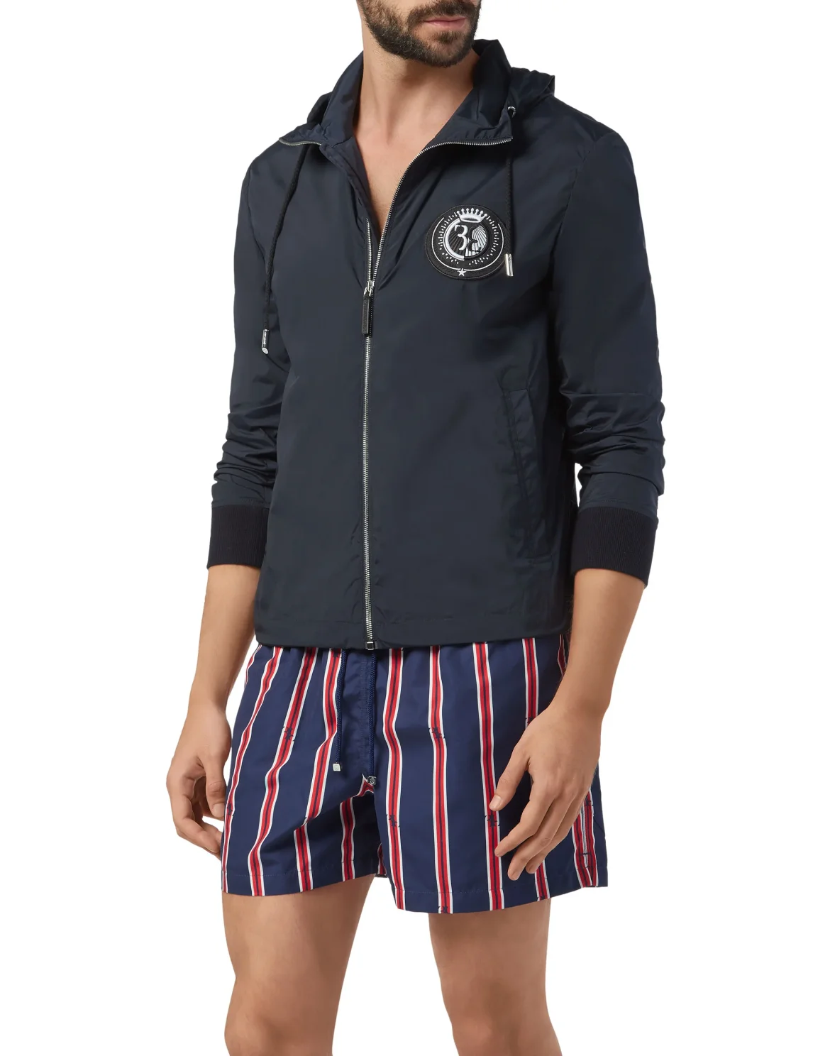 Beachwear Short Trousers Stripes, цвет: Синий