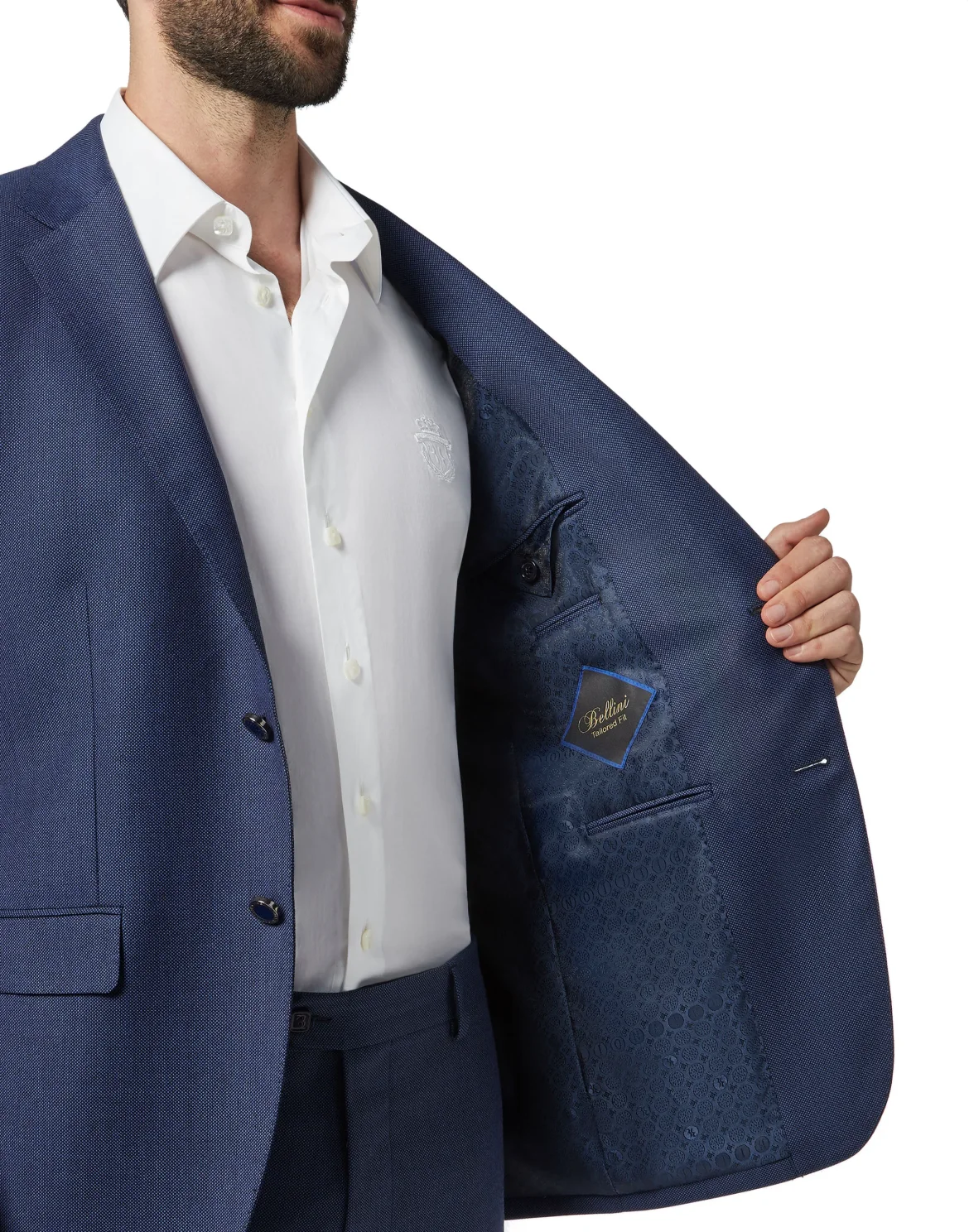 Blazer Super Slim Fit Crest, цвет: Синий