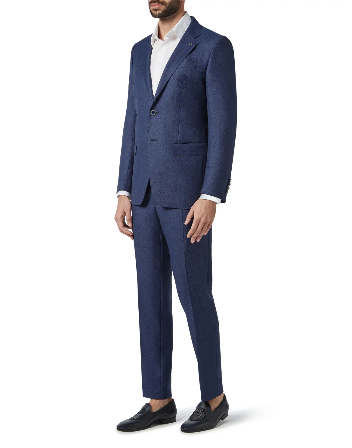 Blazer Super Slim Fit Crest, цвет: Синий