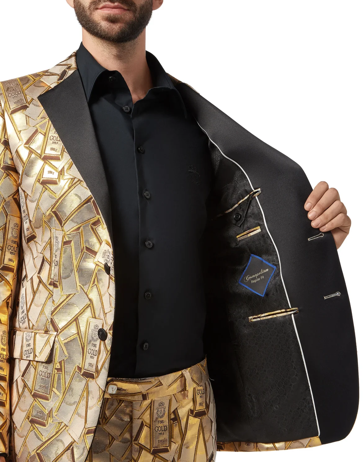Blazer Super Slim Fit Gold, цвет: Золотой