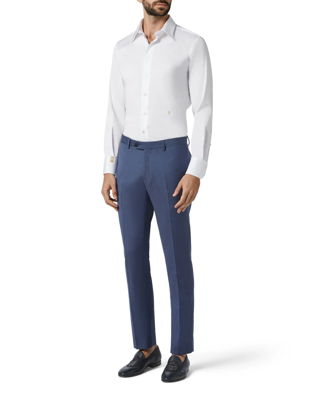 Shirt Silver Cut LS/Milano Double B, цвет: Белый