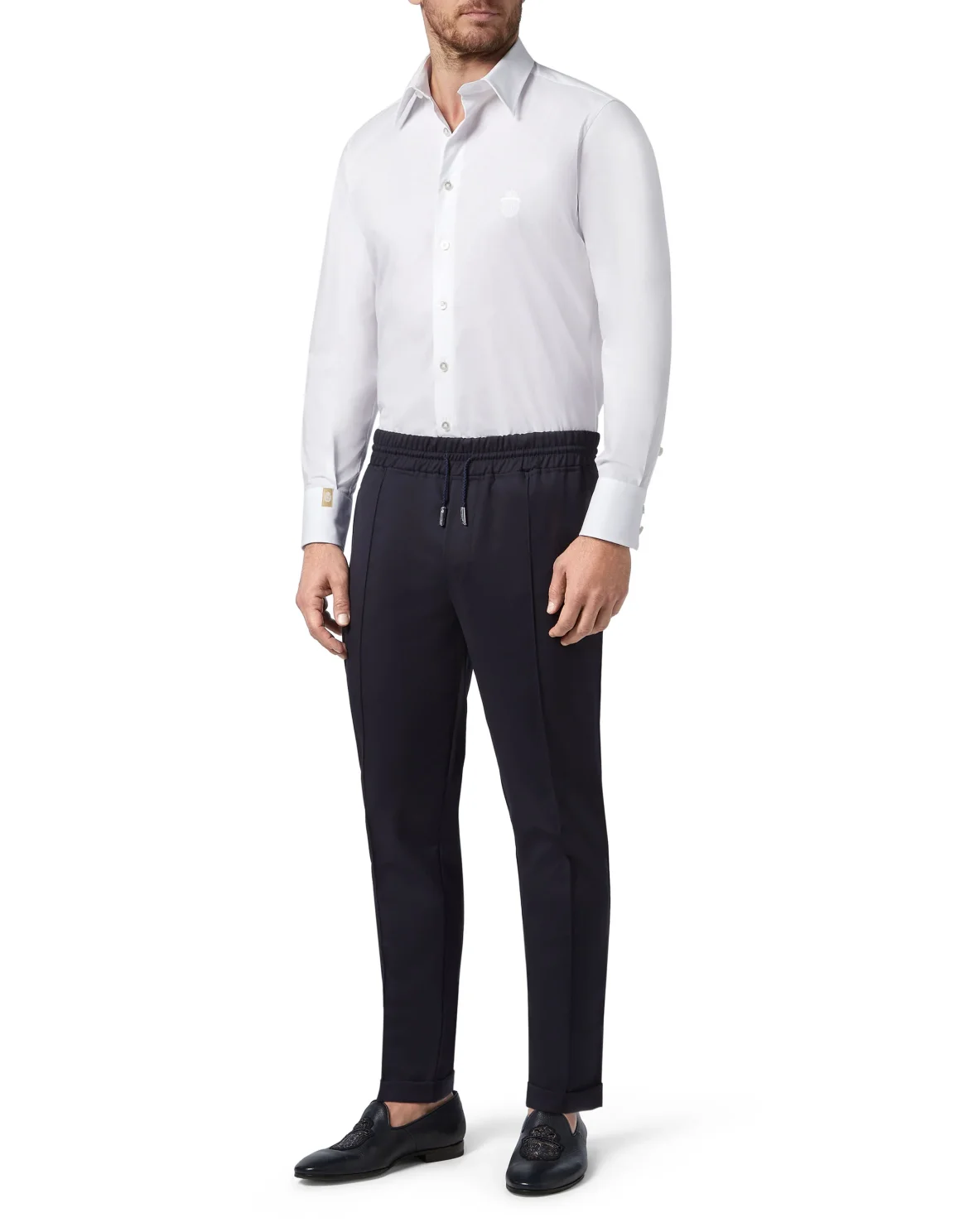 Shirt Gold Cut LS/Milano Crest, цвет: Белый