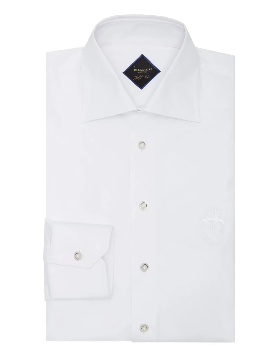 Shirt Gold Cut LS/Milano Crest, цвет: Белый