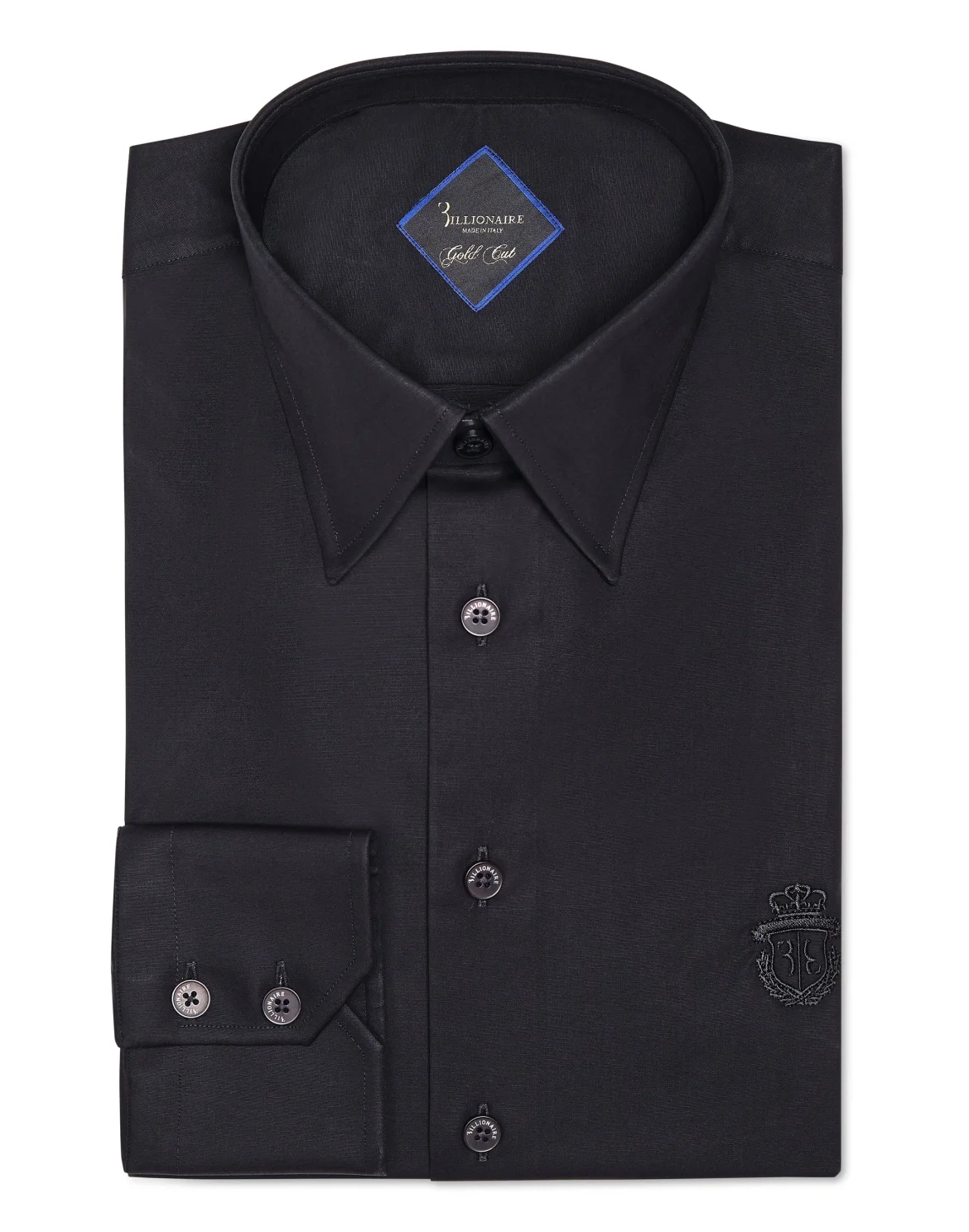 Shirt Gold Cut LS/Milano Crest, цвет: Черный