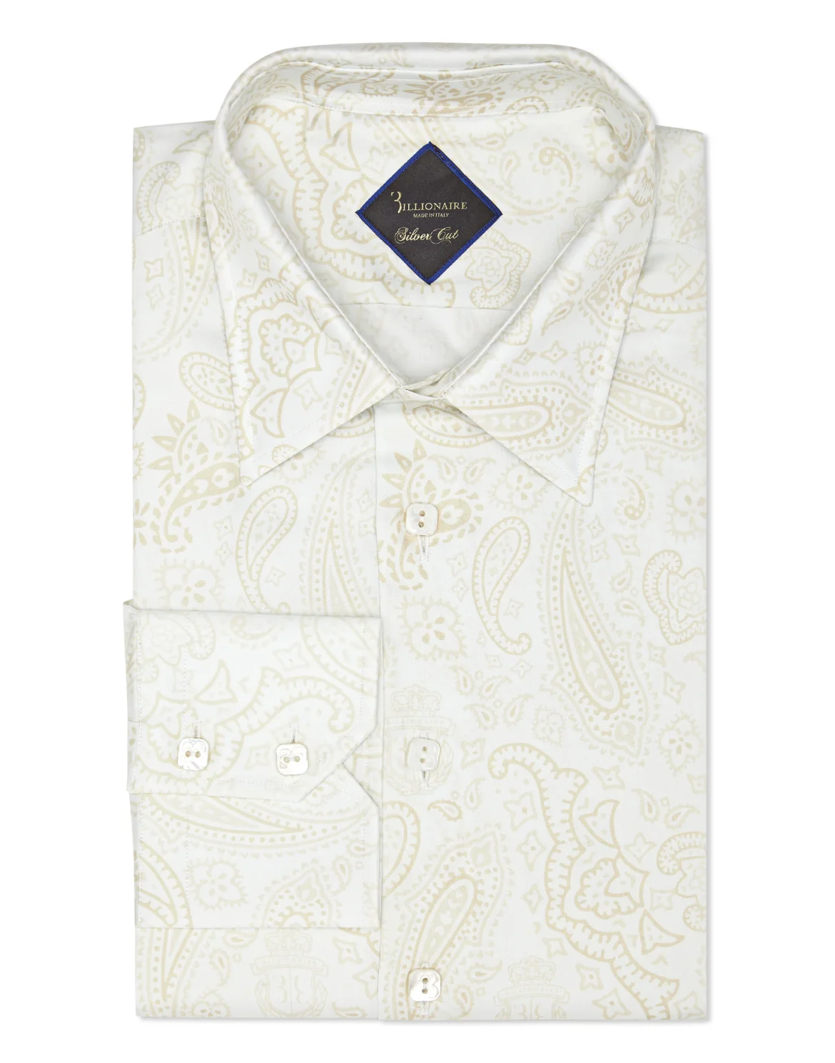 Shirt Silver Cut LS/Milano Paisley, цвет: Белый