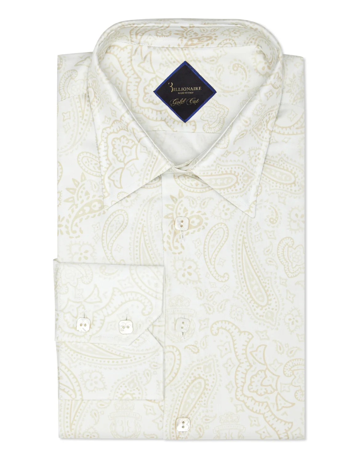 Shirt Gold Cut LS/Milano Paisley, цвет: Белый