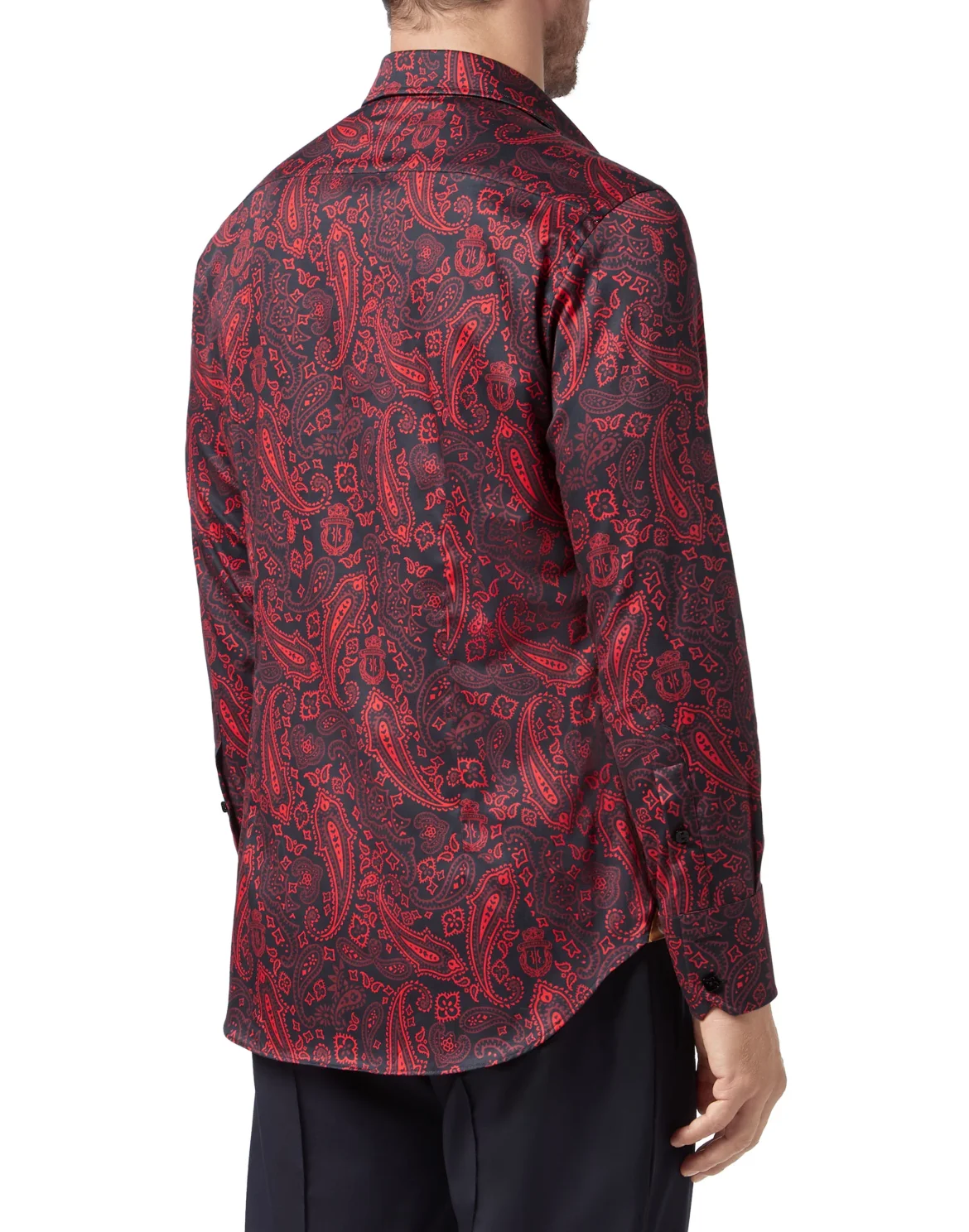 Shirt Gold Cut LS/Milano Paisley, цвет: Черный