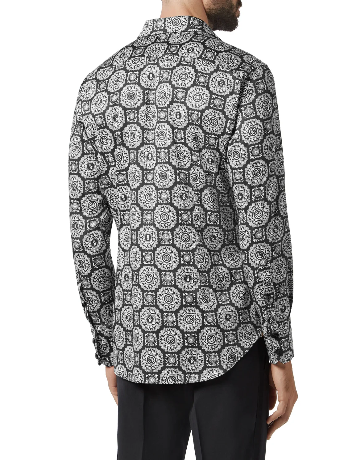 Shirt Gold Cut LS/Milano Paisley, цвет: Черный