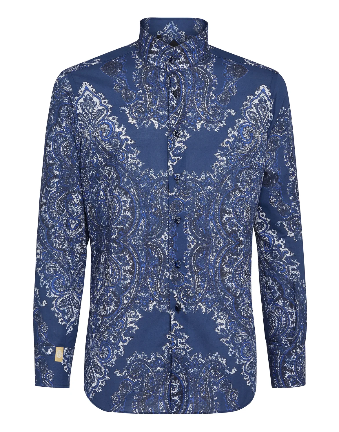 Shirt Silver Cut LS Paisley, цвет: Синий