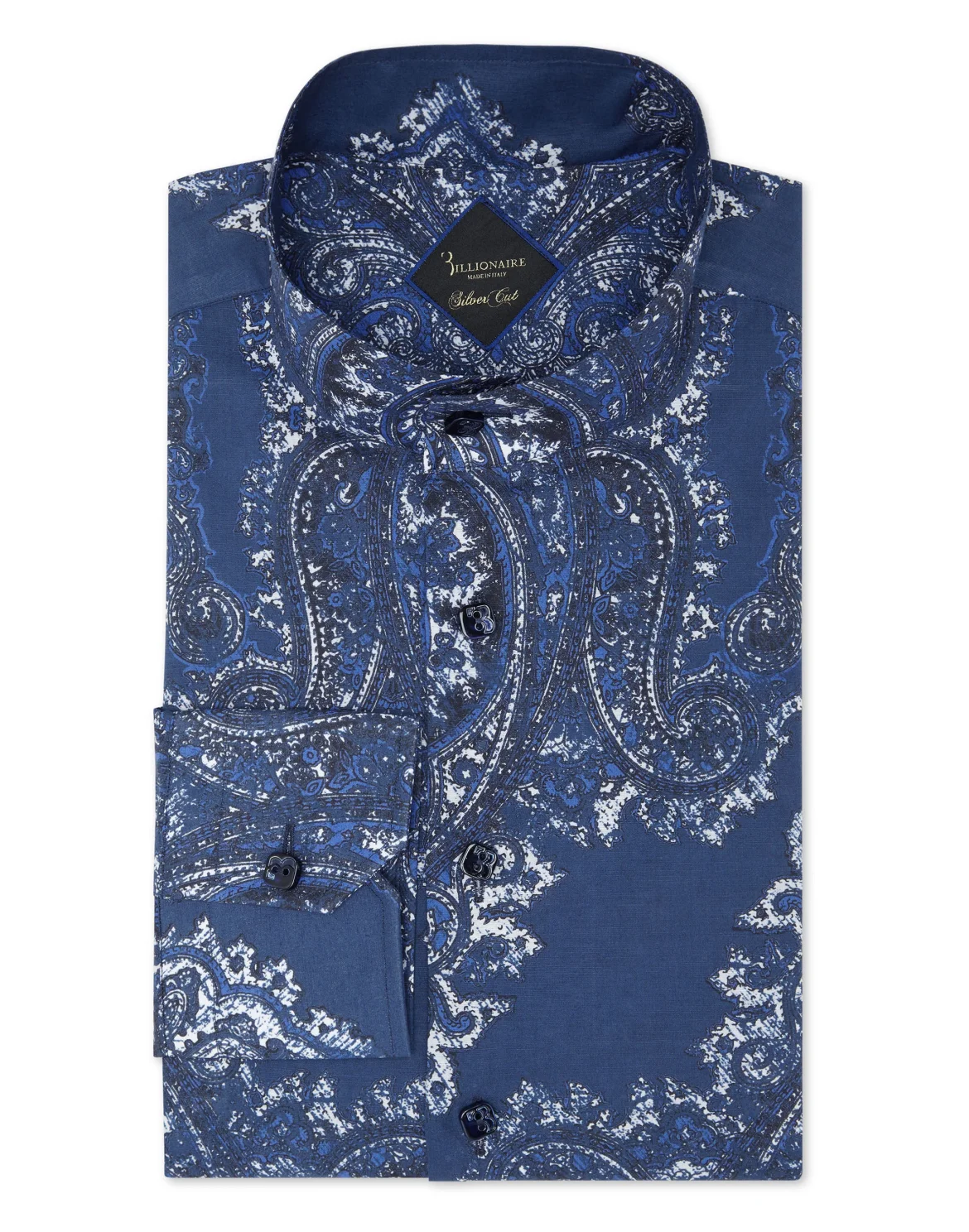 Shirt Silver Cut LS Paisley, цвет: Синий