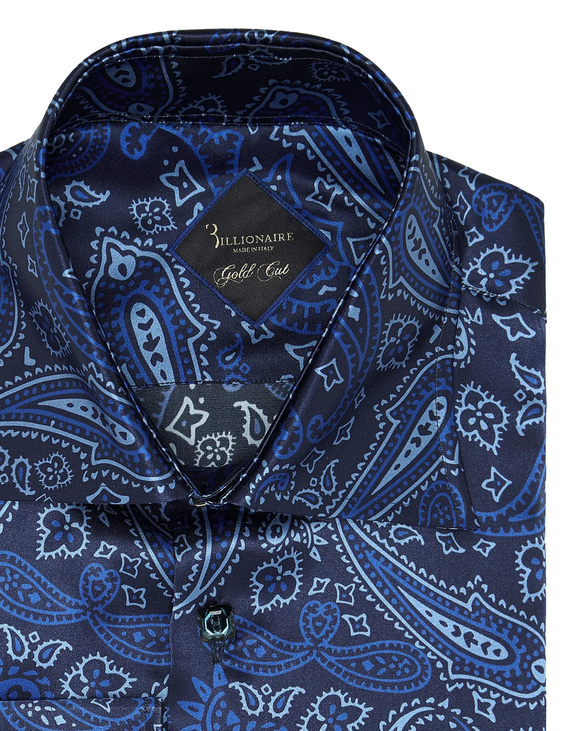 Shirt Gold Cut LS/Flavio Paisley, цвет: Синий