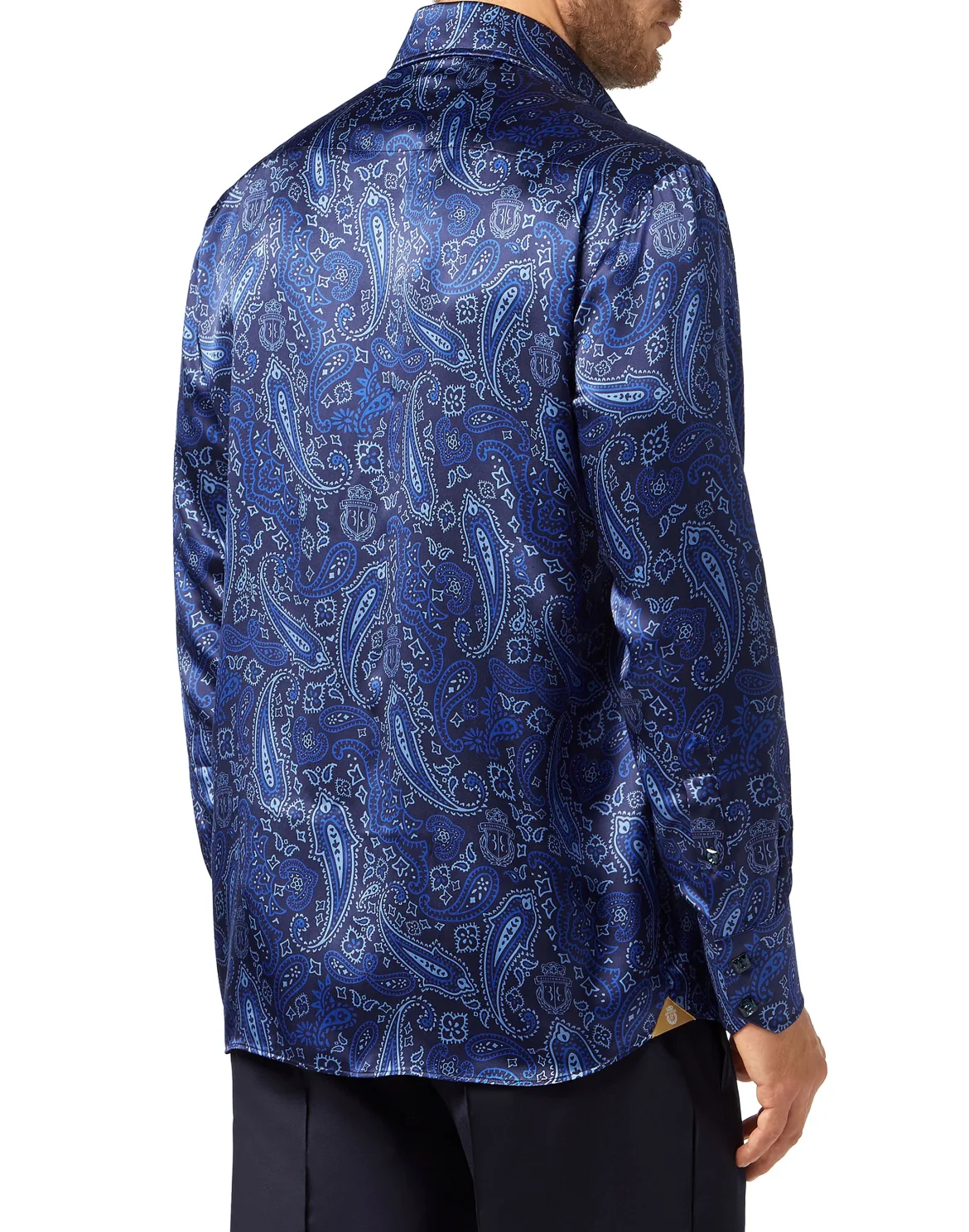 Shirt Gold Cut LS/Flavio Paisley, цвет: Синий