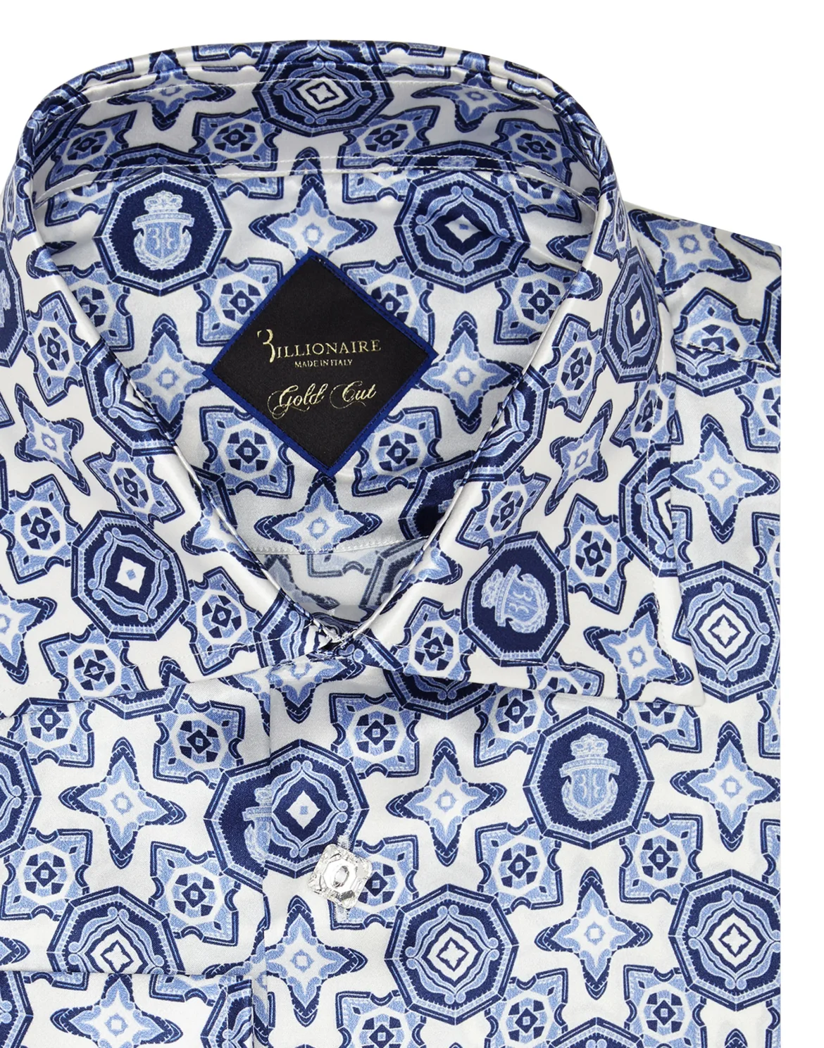 Shirt Gold Cut LS/Flavio Geometric, цвет: Белый