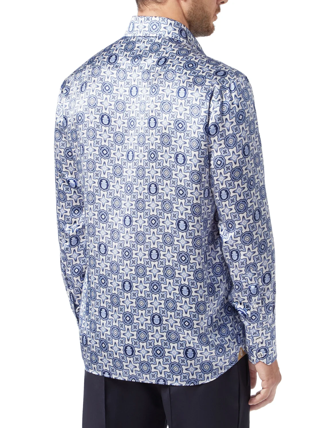 Shirt Gold Cut LS/Flavio Geometric, цвет: Белый
