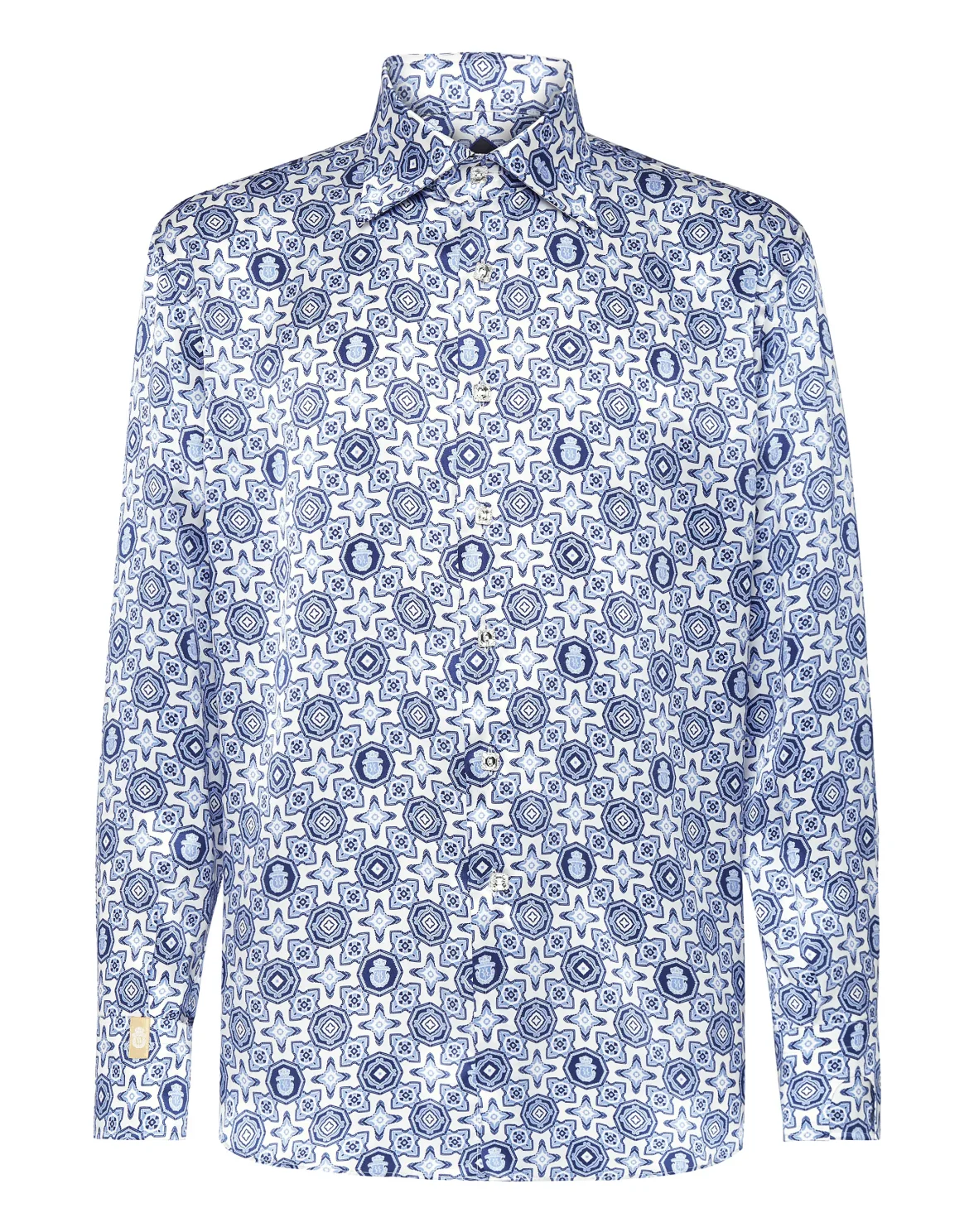 Shirt Gold Cut LS/Flavio Geometric, цвет: Белый