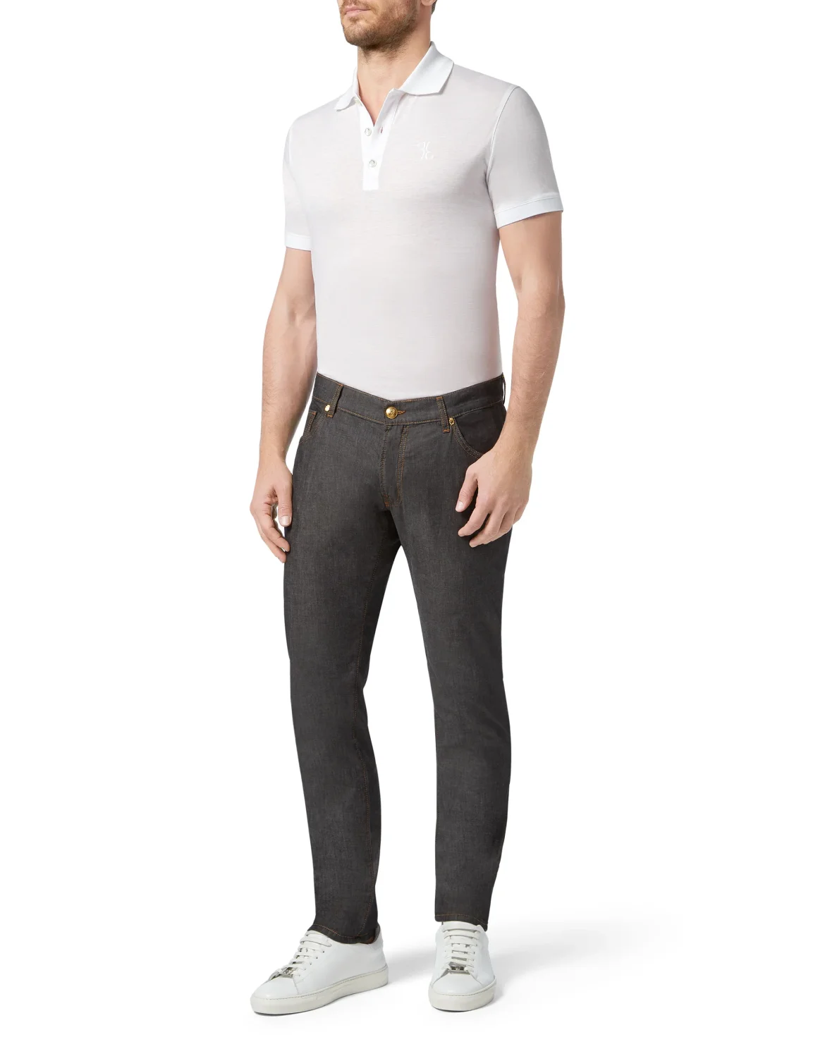 Trousers Tailored Fit Crest, цвет: Черный
