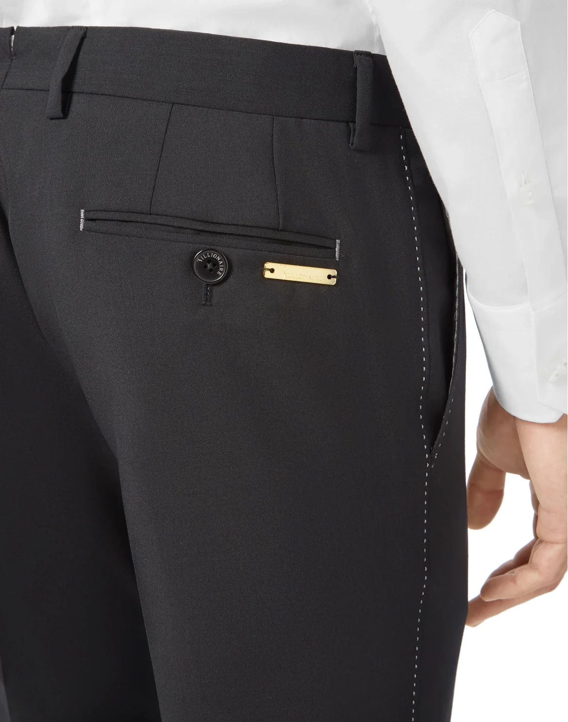 Slim Trousers Logos, цвет: Черный