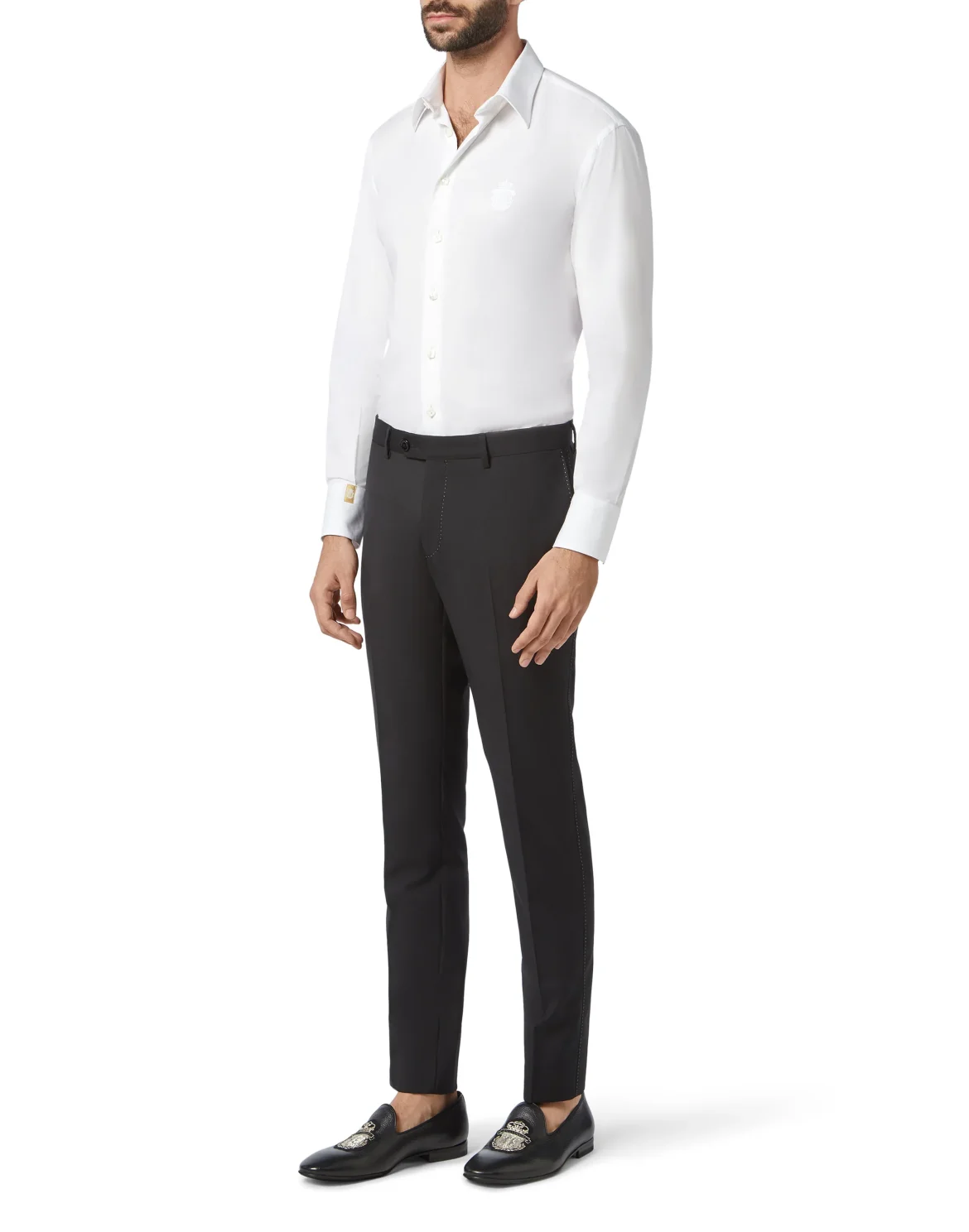 Slim Trousers Logos, цвет: Черный