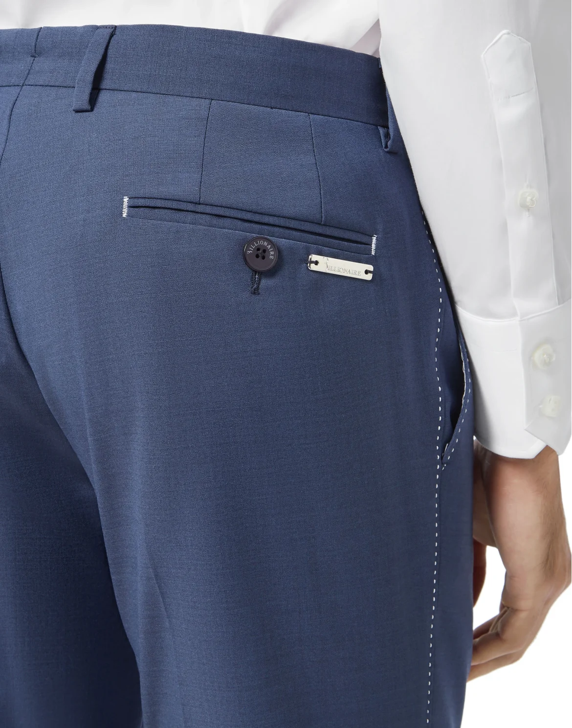 Slim Trousers Logos, цвет: Синий