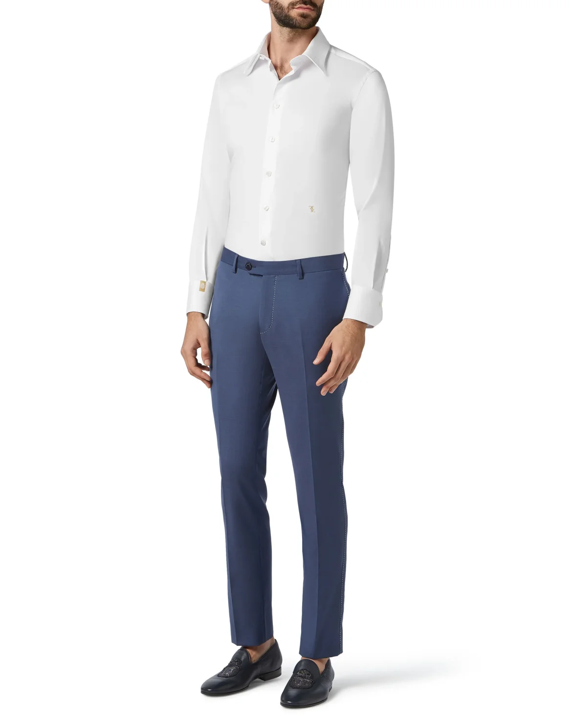 Slim Trousers Logos, цвет: Синий