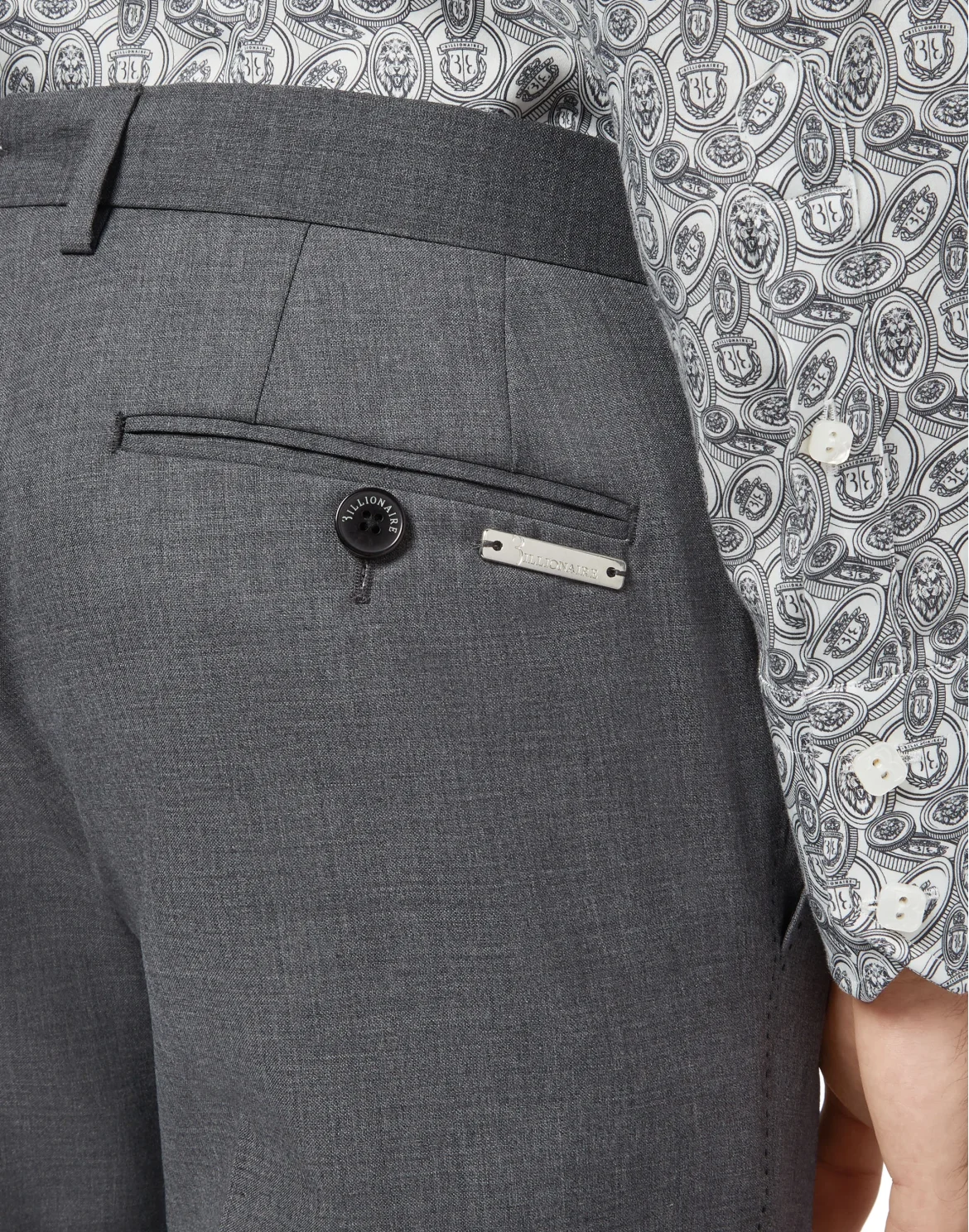 Slim Trousers Logos, цвет: Серый