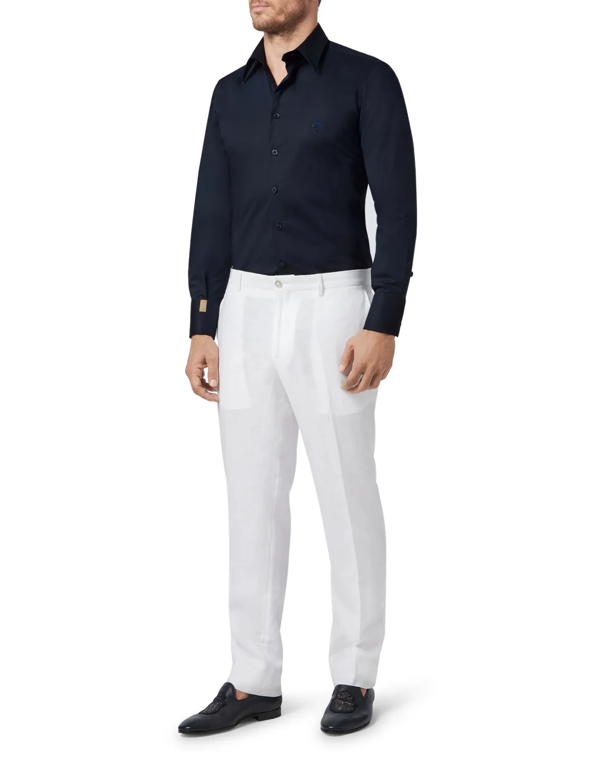Long Trousers Regular Fit Crest, цвет: Белый