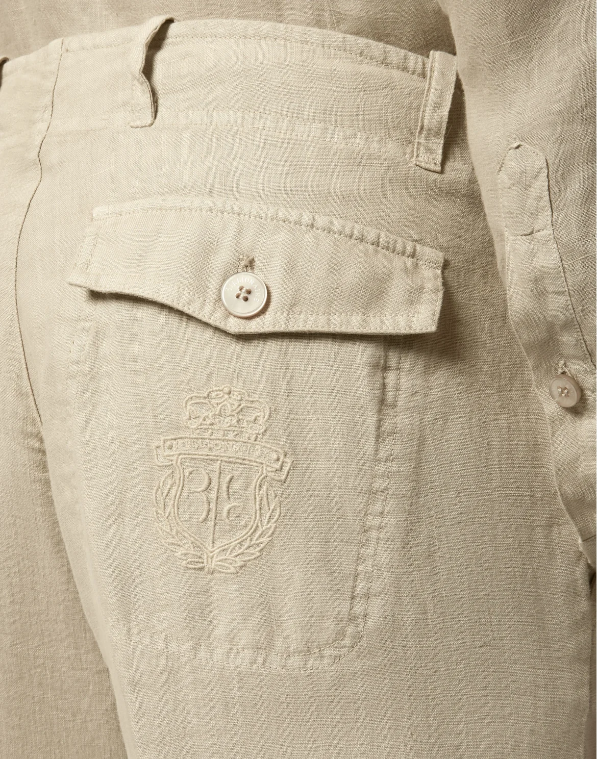 Long Trousers Crest, цвет: Бежевый