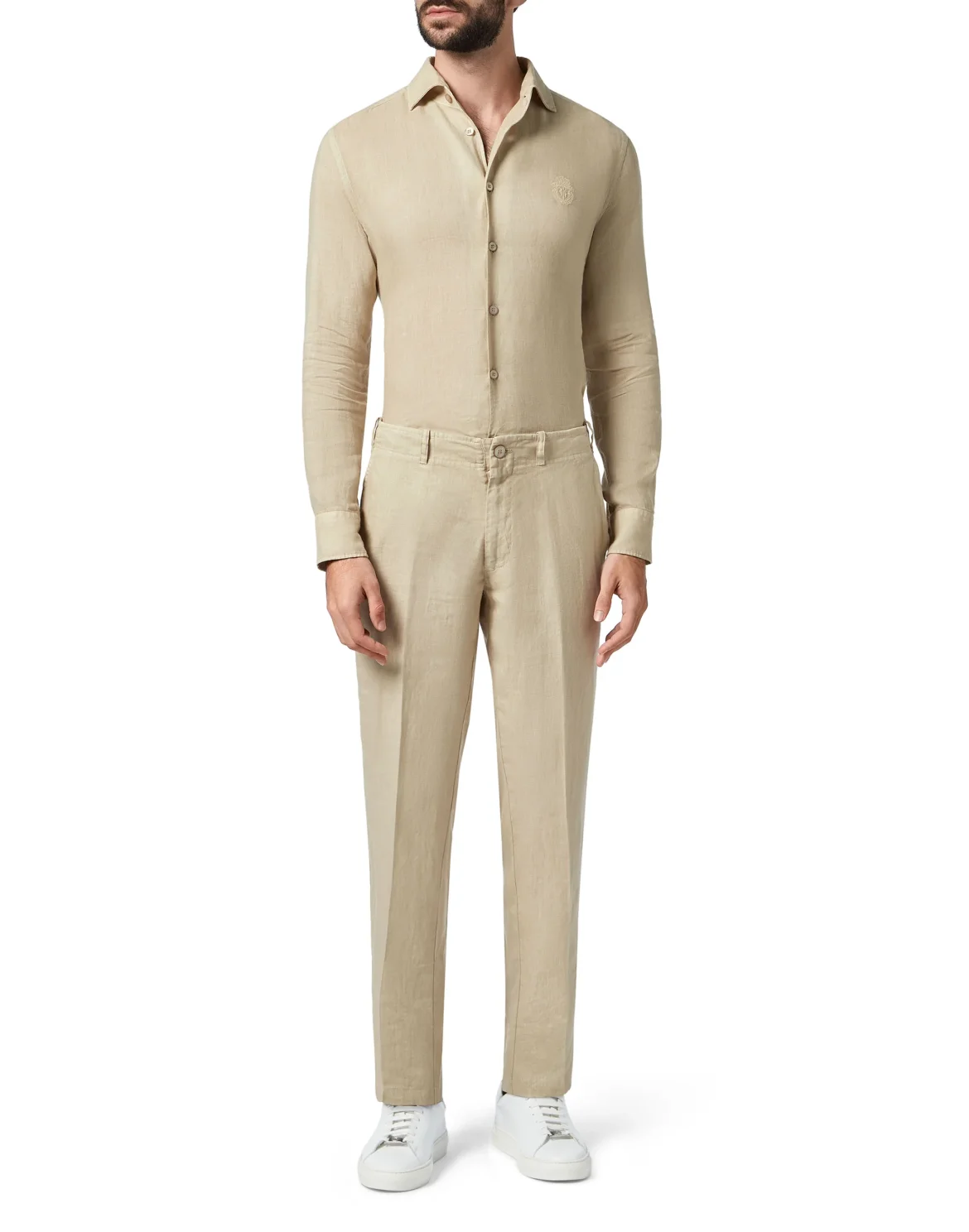 Long Trousers Crest, цвет: Бежевый