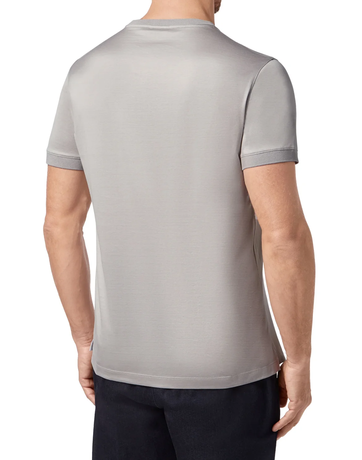T-shirt Round Neck SS Stripes, цвет: Серый