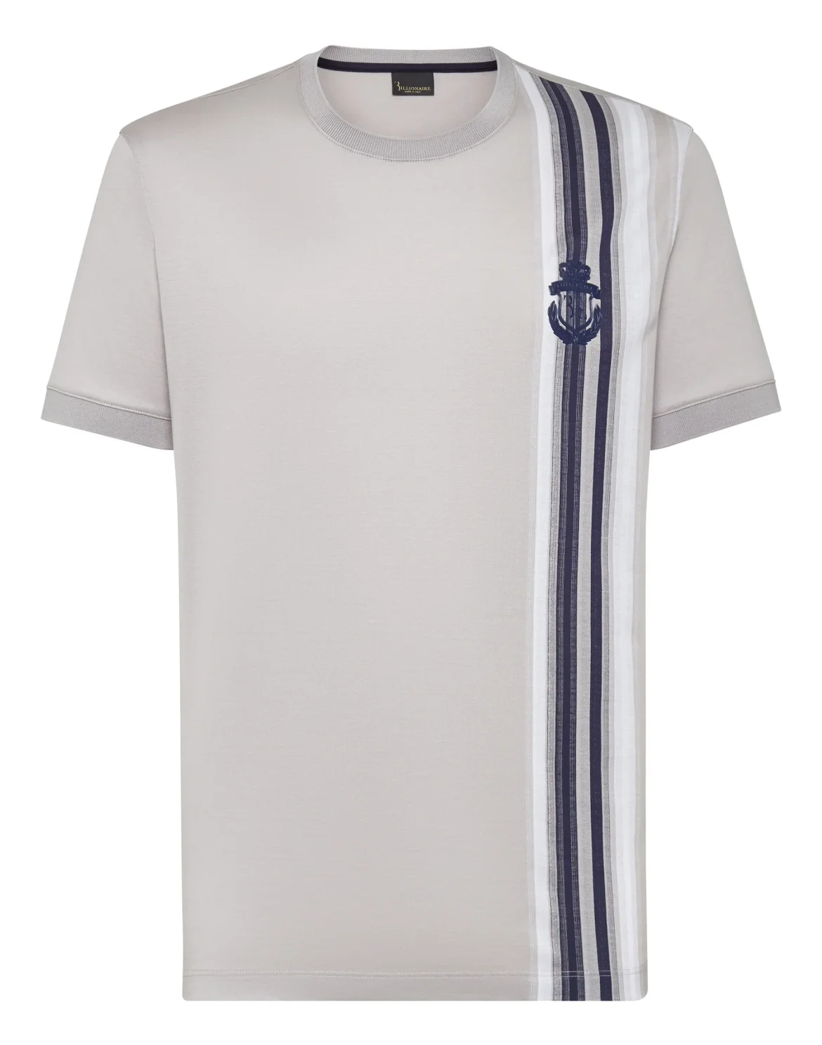 T-shirt Round Neck SS Stripes, цвет: Серый