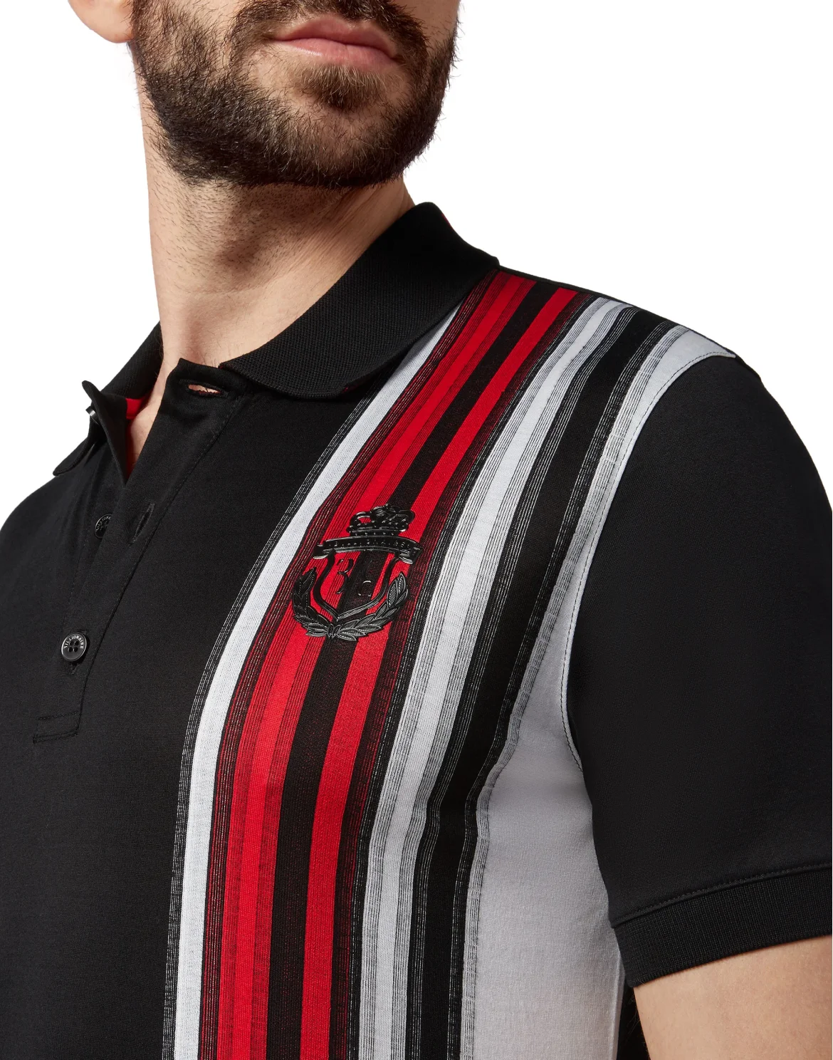 Polo shirt SS Stripes, цвет: Черный