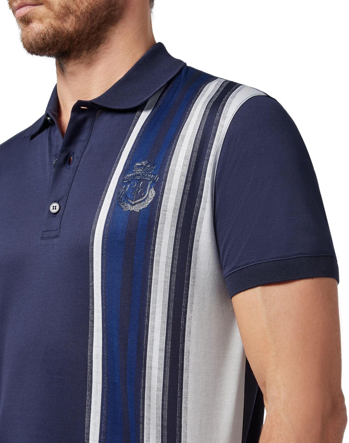 Polo shirt SS Stripes, цвет: Синий