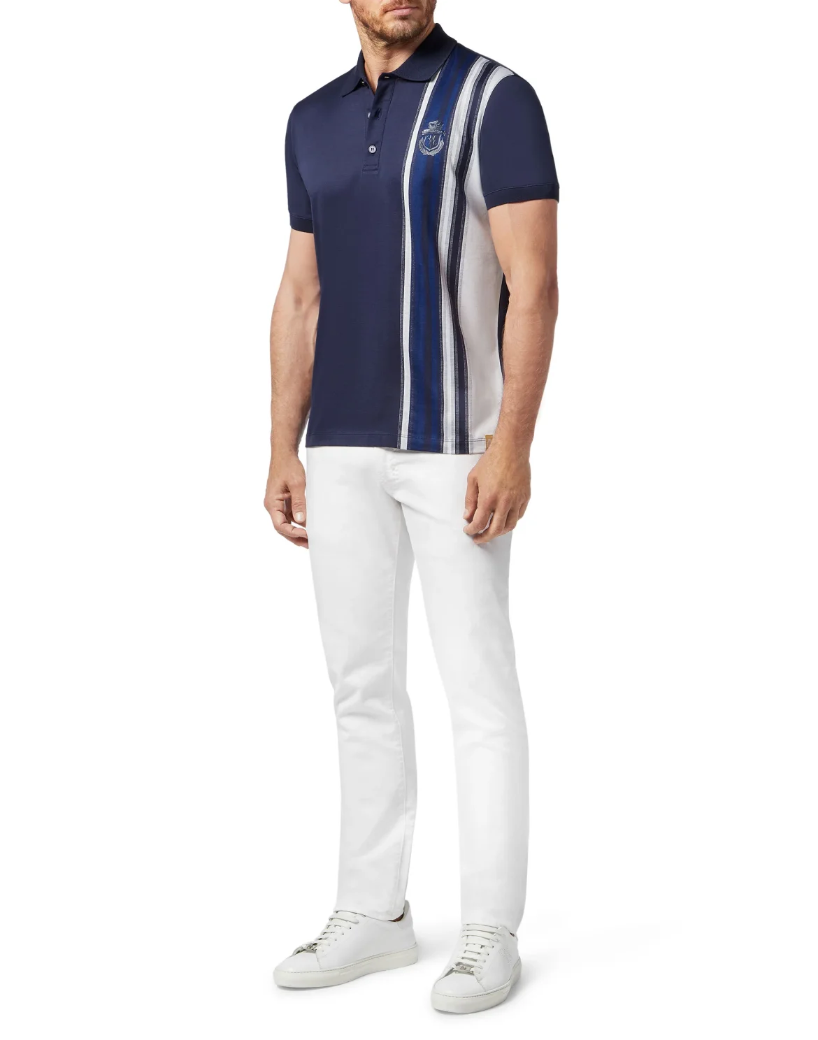 Polo shirt SS Stripes, цвет: Синий