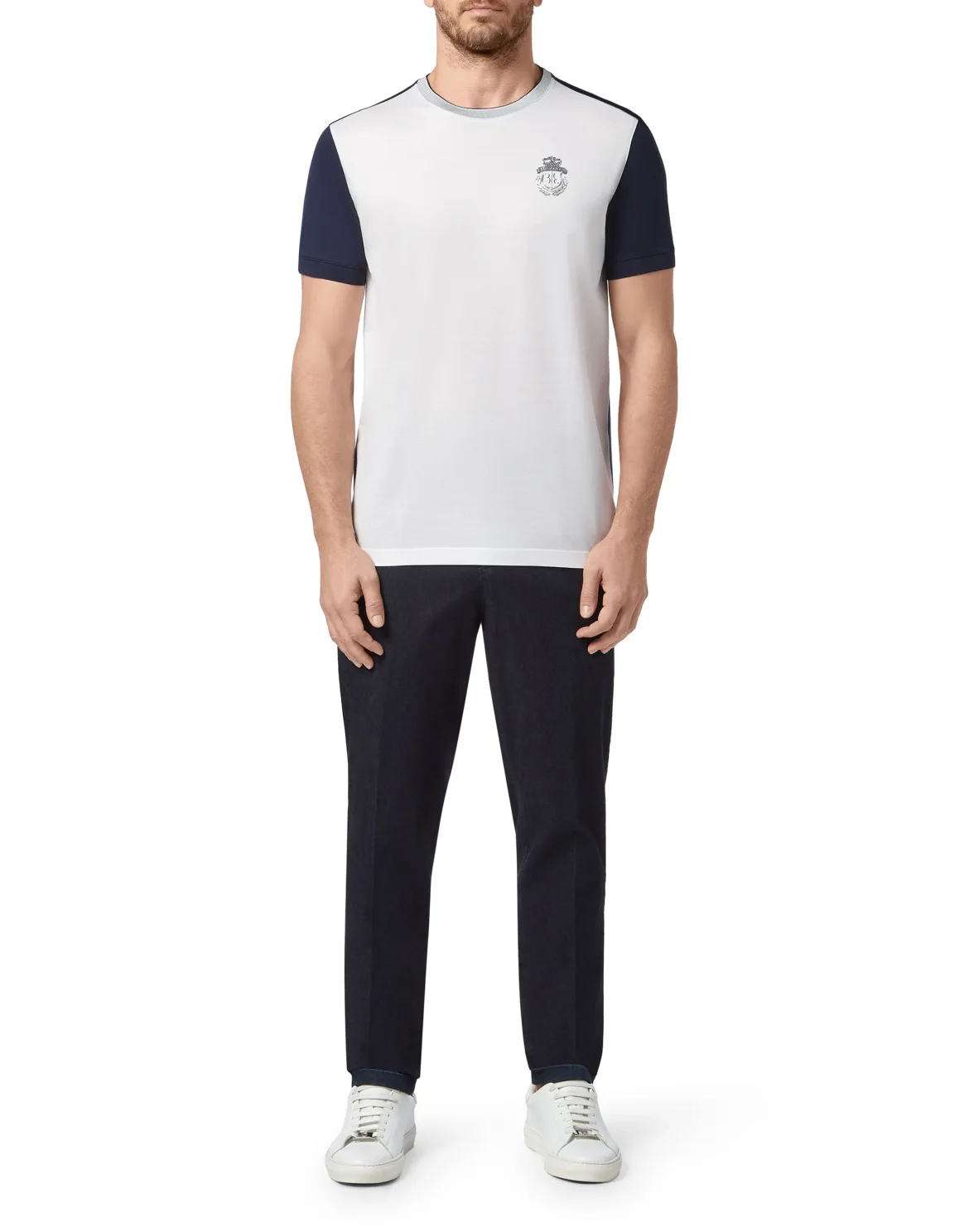 T-shirt Round Neck SS Crest, цвет: Белый