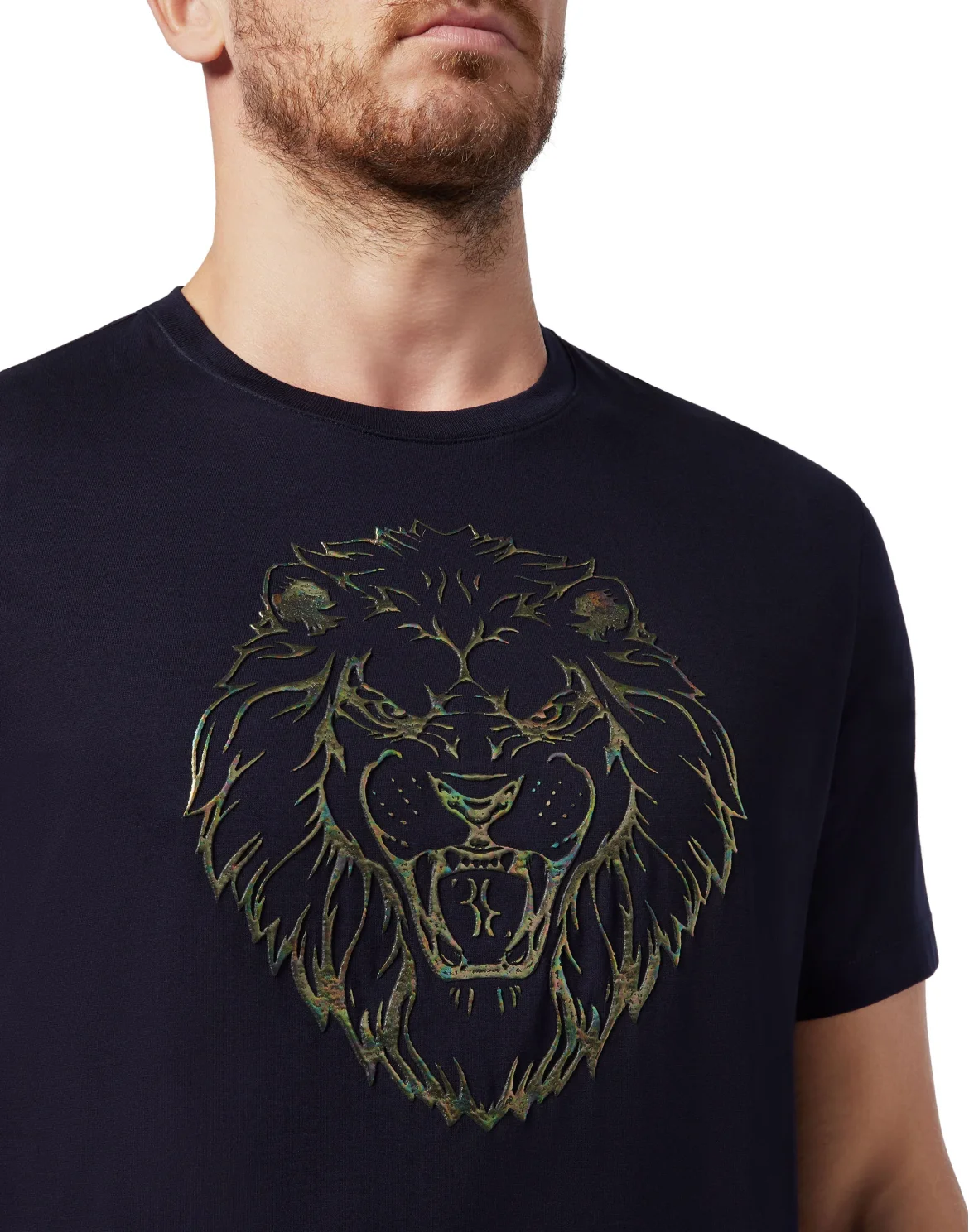 T-shirt Round Neck SS Lion, цвет: Синий