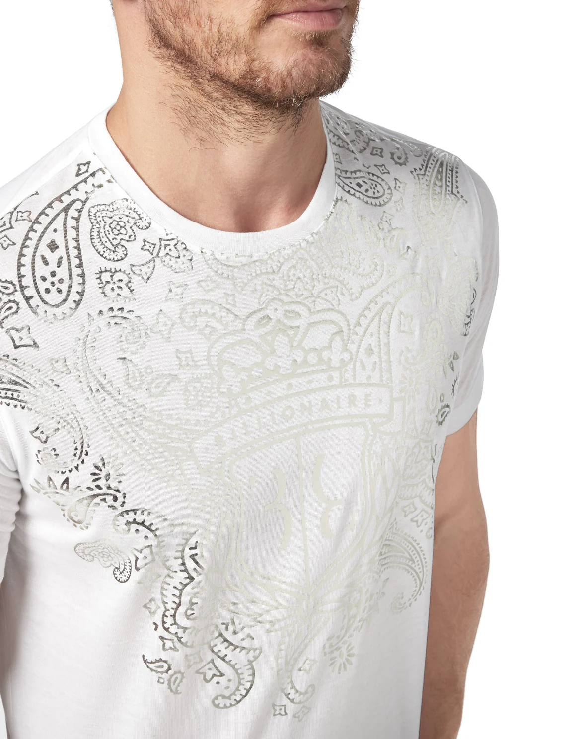 T-shirt Round Neck SS Paisley, цвет: Белый