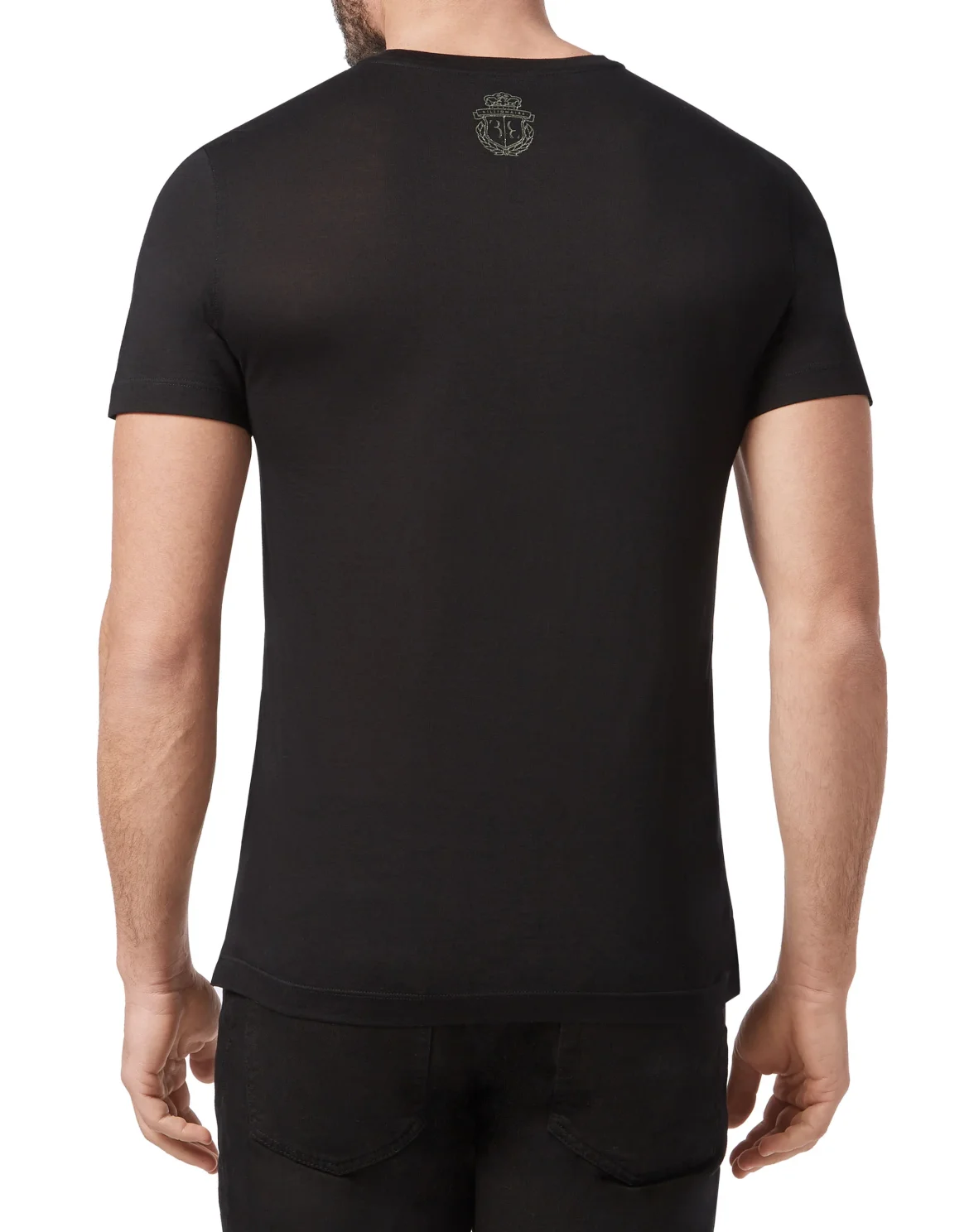 T-shirt Round Neck SS Paisley, цвет: Черный