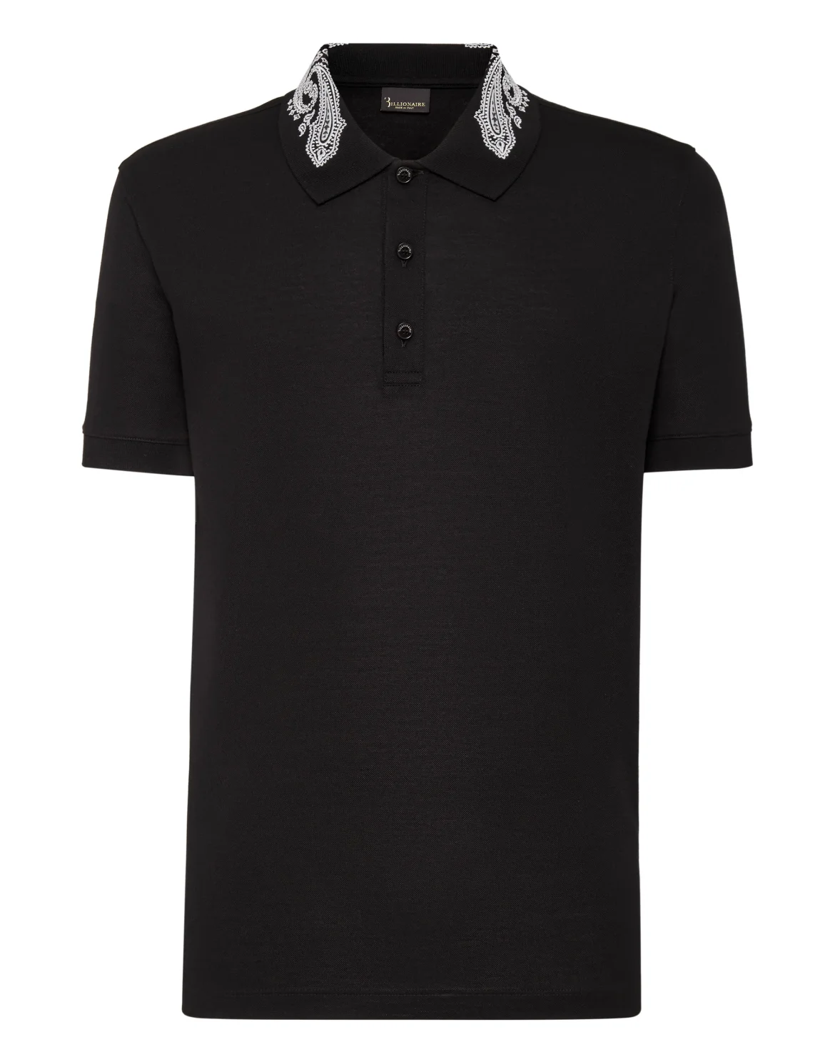 Polo shirt SS Paisley, цвет: Черный