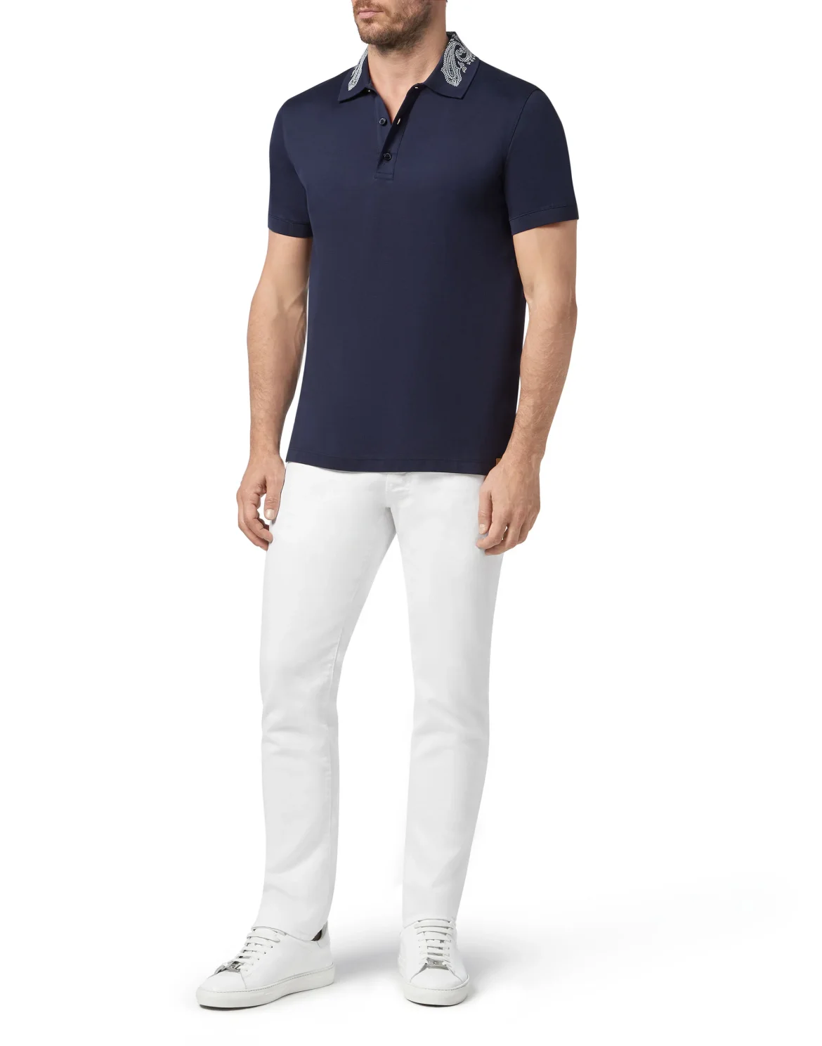 Polo shirt SS Paisley, цвет: Синий