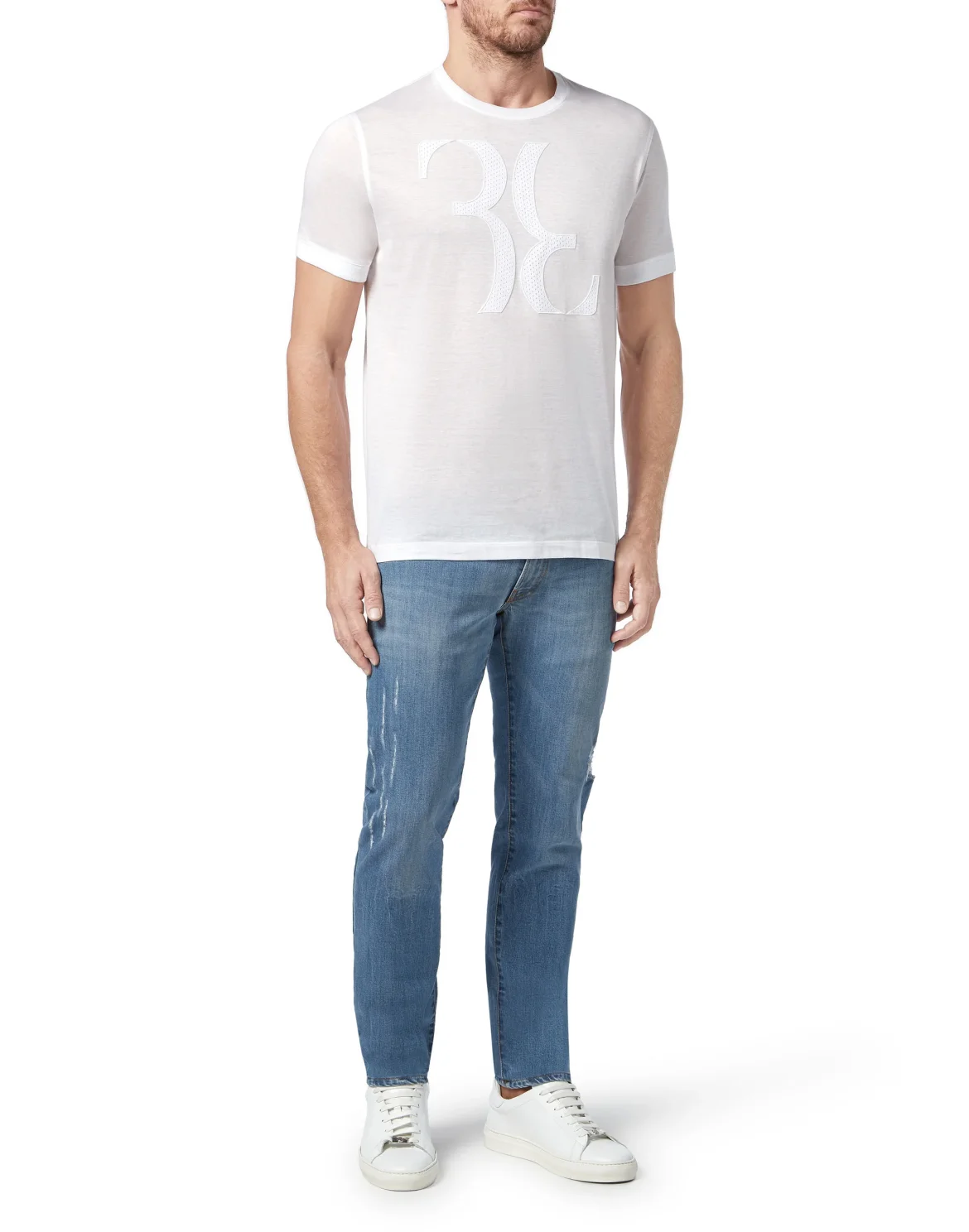 T-shirt Round Neck SS Double B, цвет: Белый