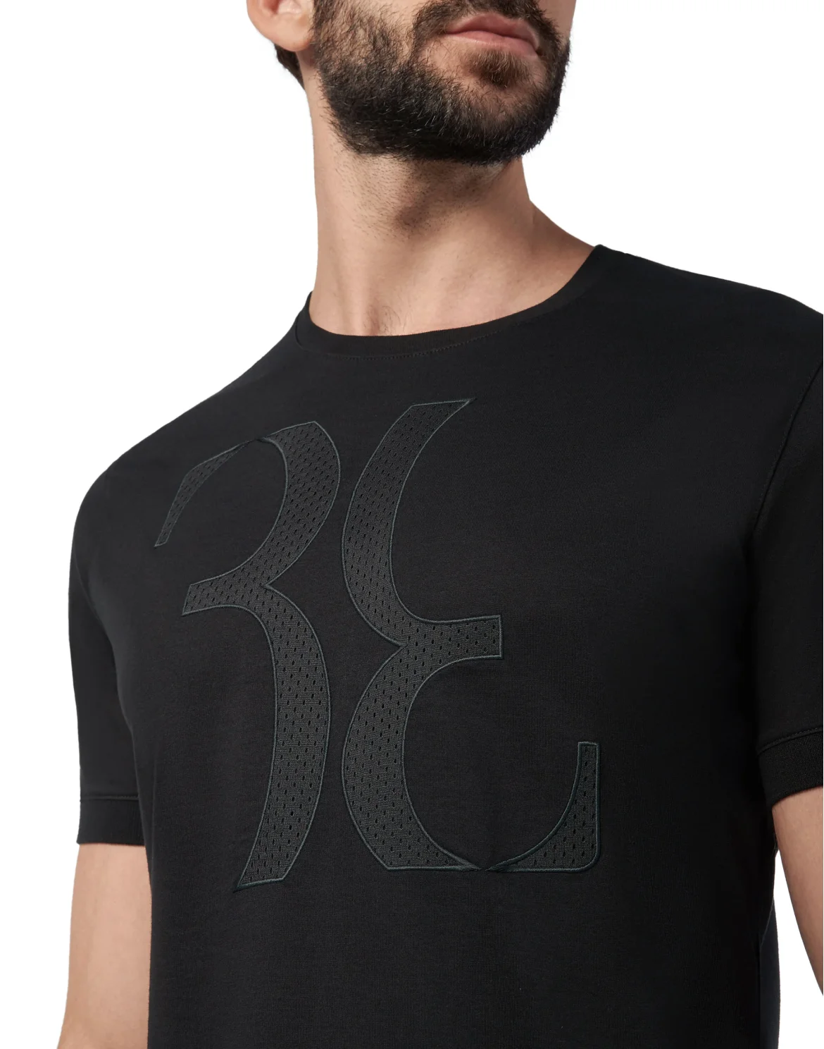 T-shirt Round Neck SS Double B, цвет: Черный