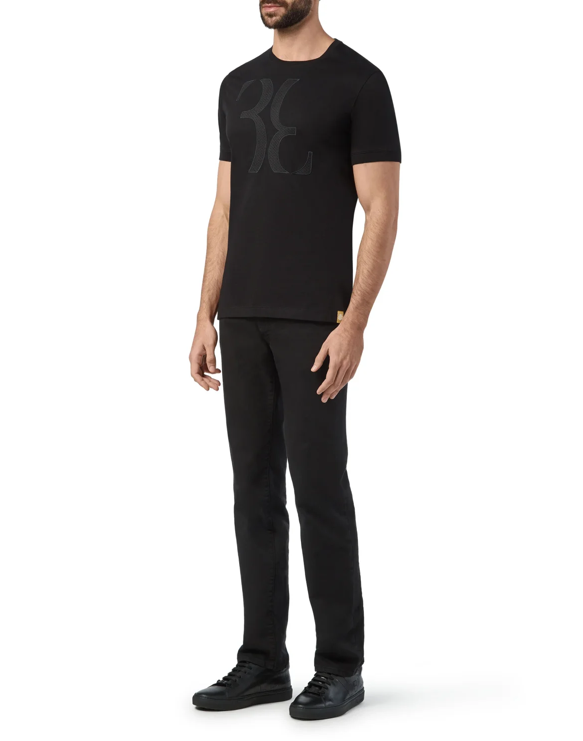 T-shirt Round Neck SS Double B, цвет: Черный