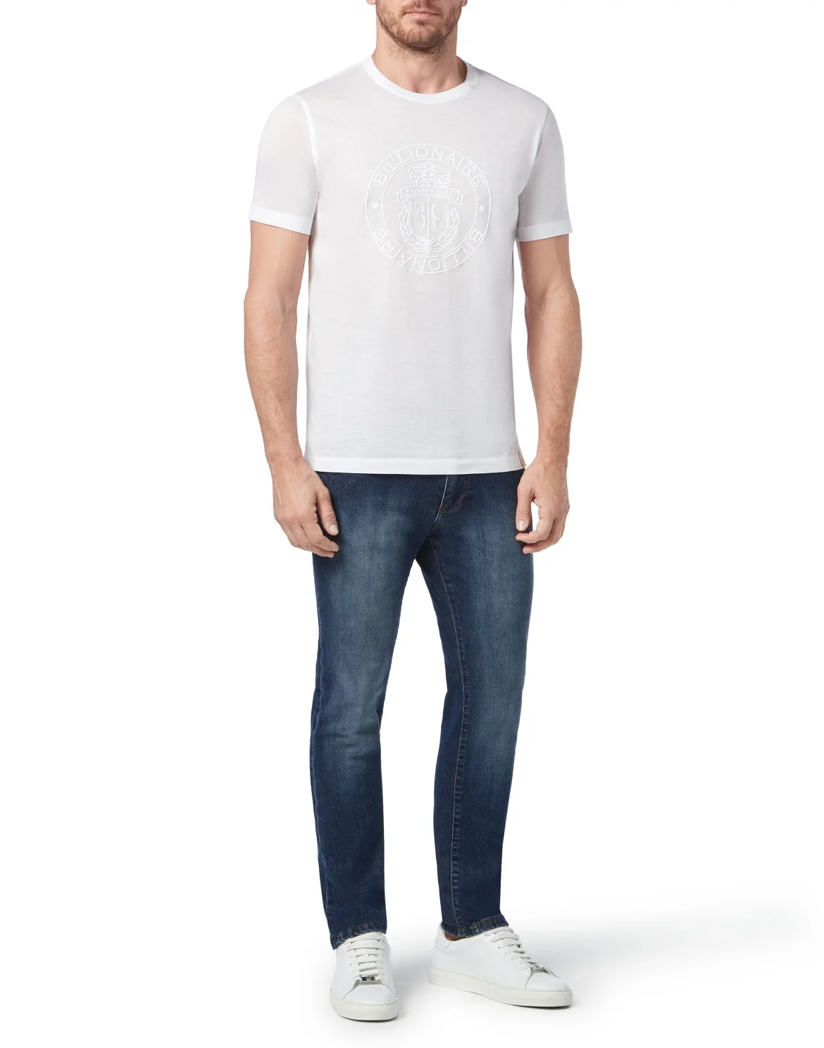 T-shirt Round Neck SS Crest, цвет: Белый