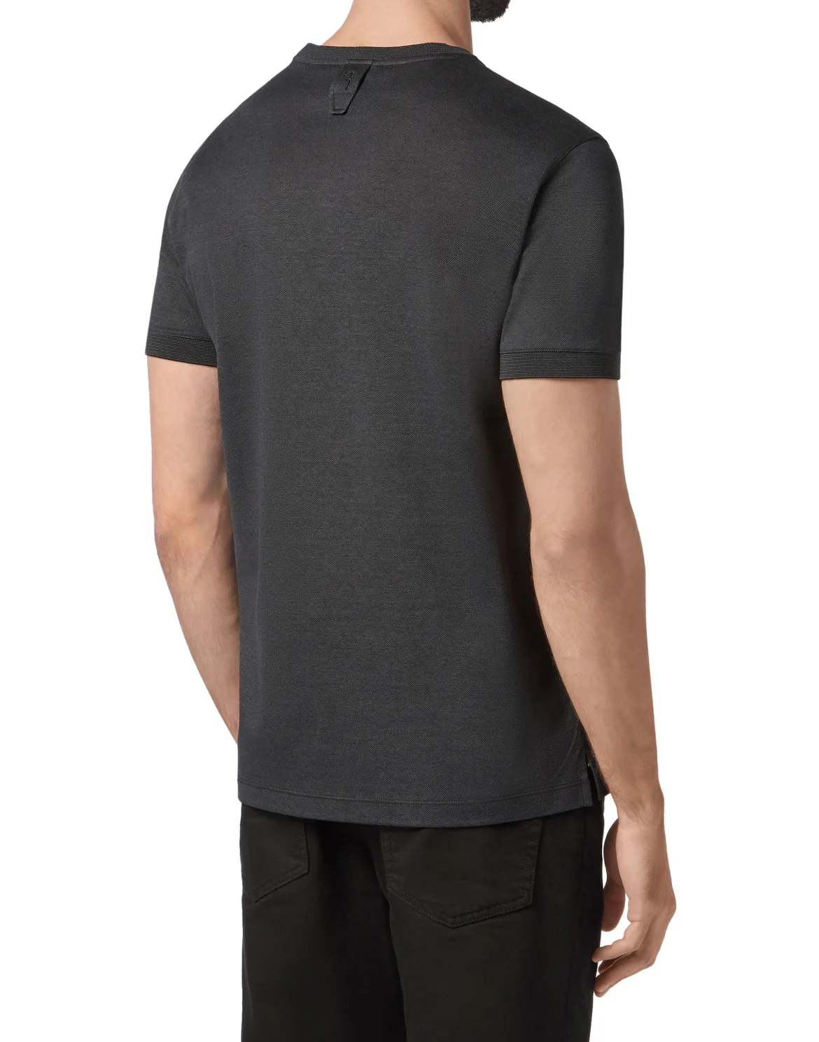 T-shirt Round Neck SS Paisley, цвет: Черный