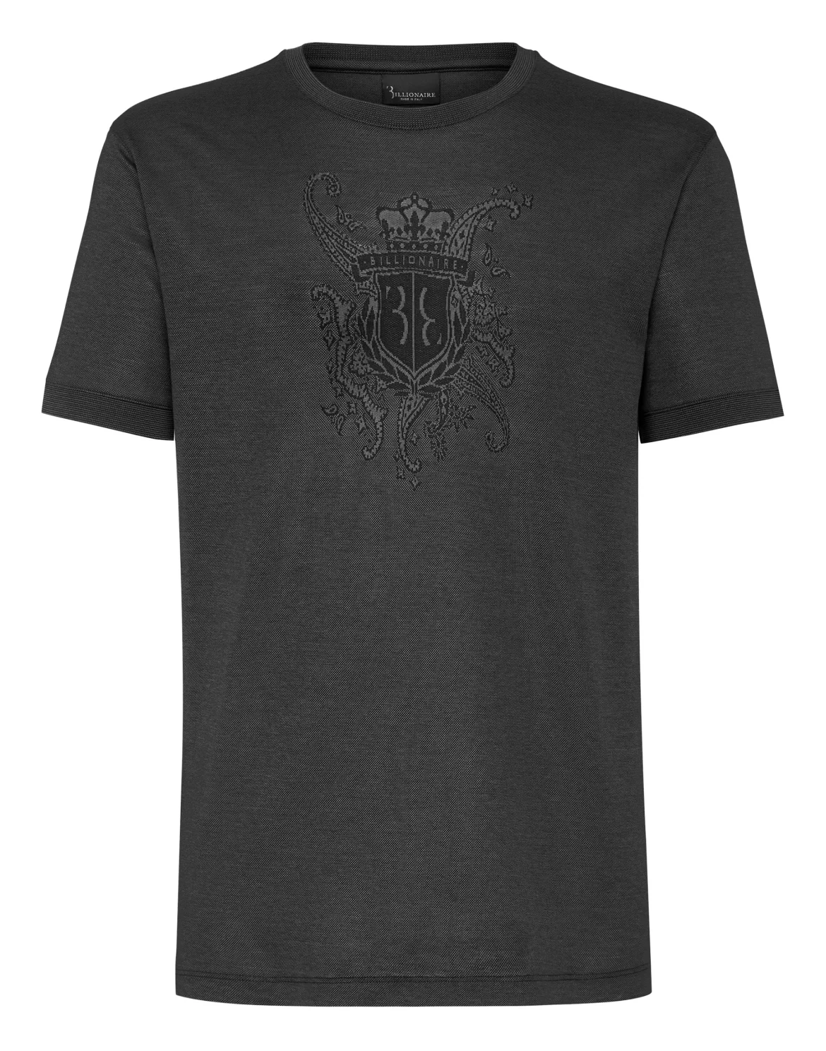 T-shirt Round Neck SS Paisley, цвет: Черный