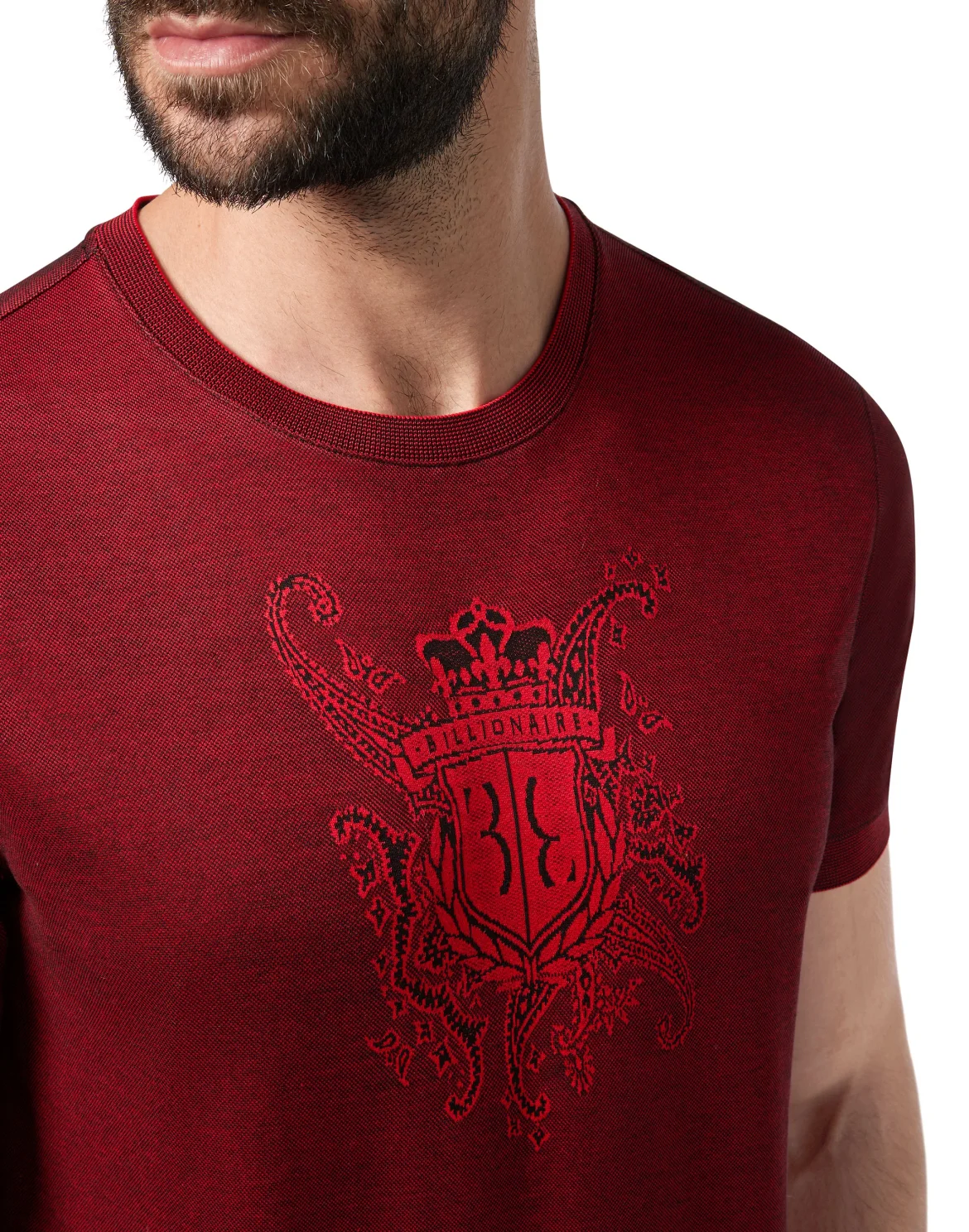 T-shirt Round Neck SS Paisley, цвет: Красный