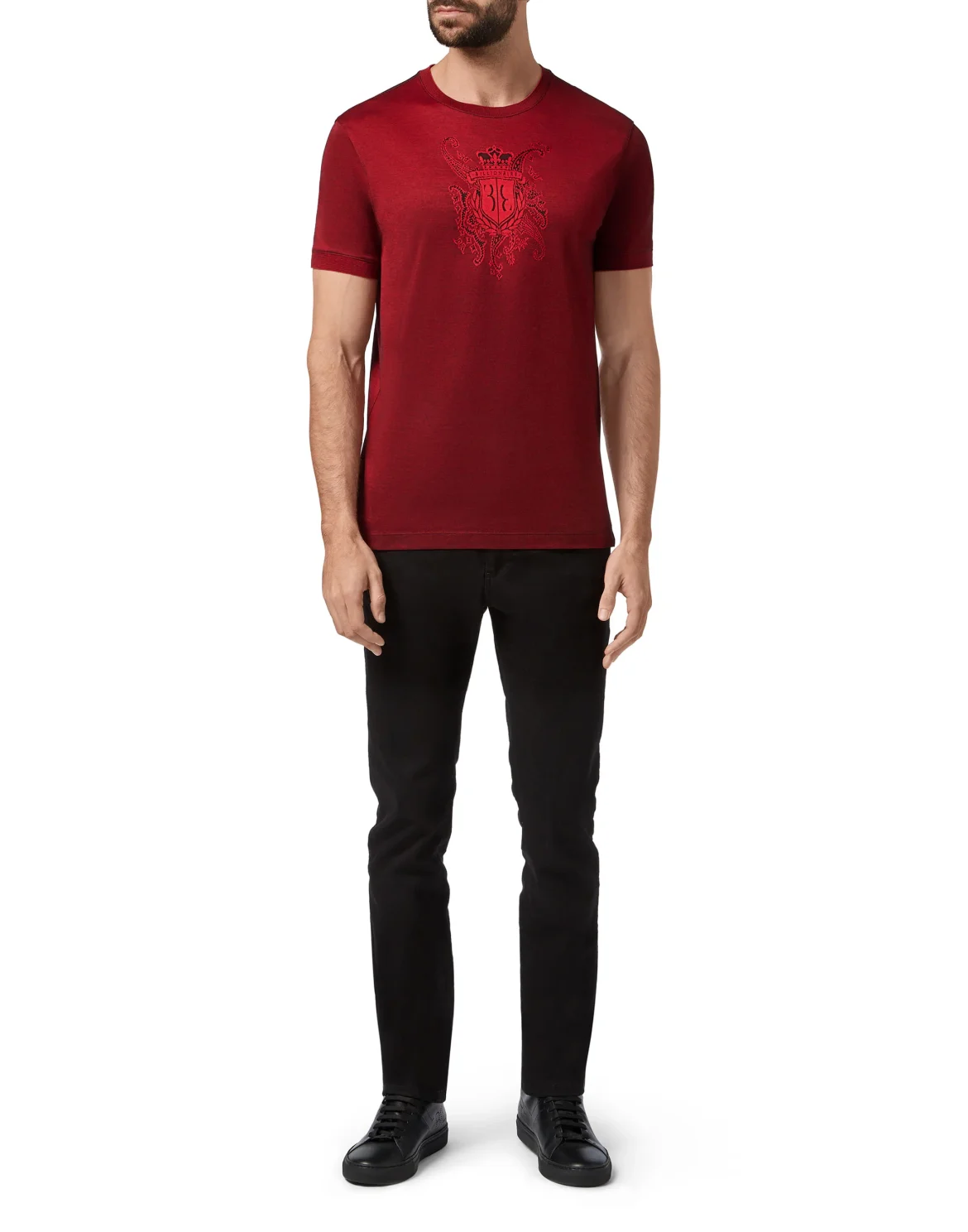 T-shirt Round Neck SS Paisley, цвет: Красный