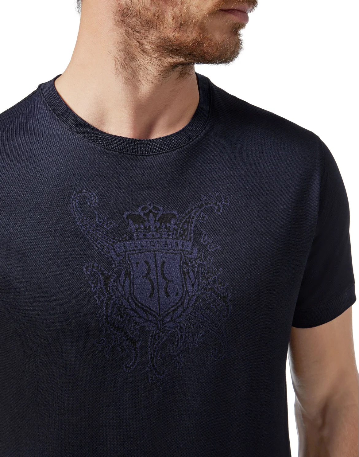 T-shirt Round Neck SS Paisley, цвет: Синий