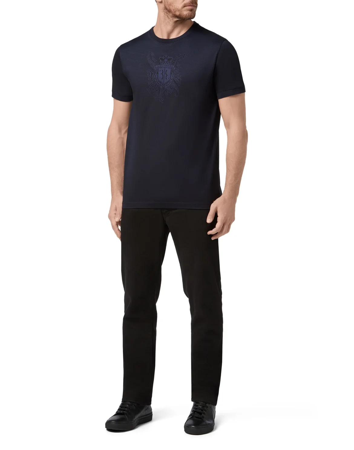 T-shirt Round Neck SS Paisley, цвет: Синий